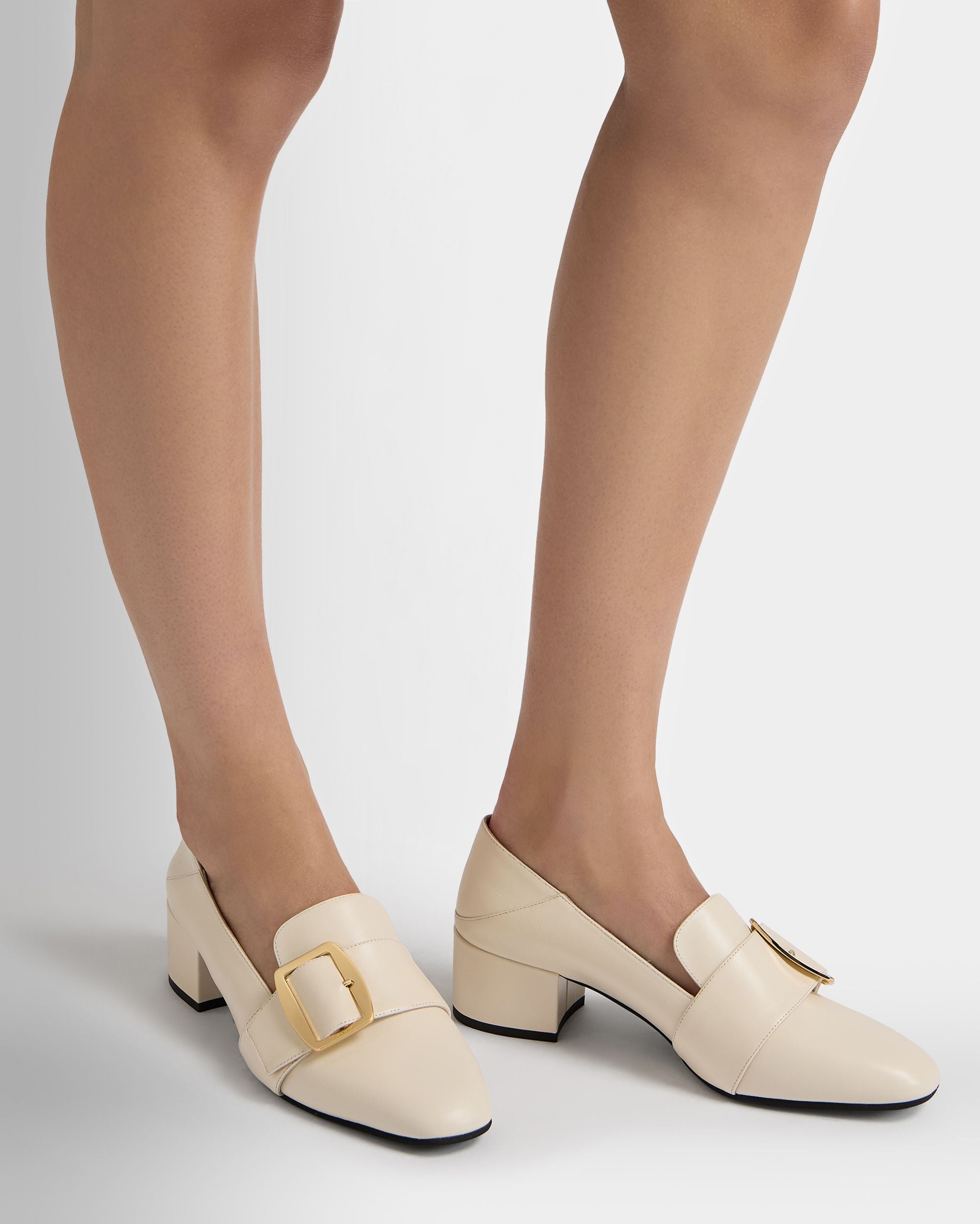 Bally Global - Bally Boucle Pump In Ivory Leather - White
