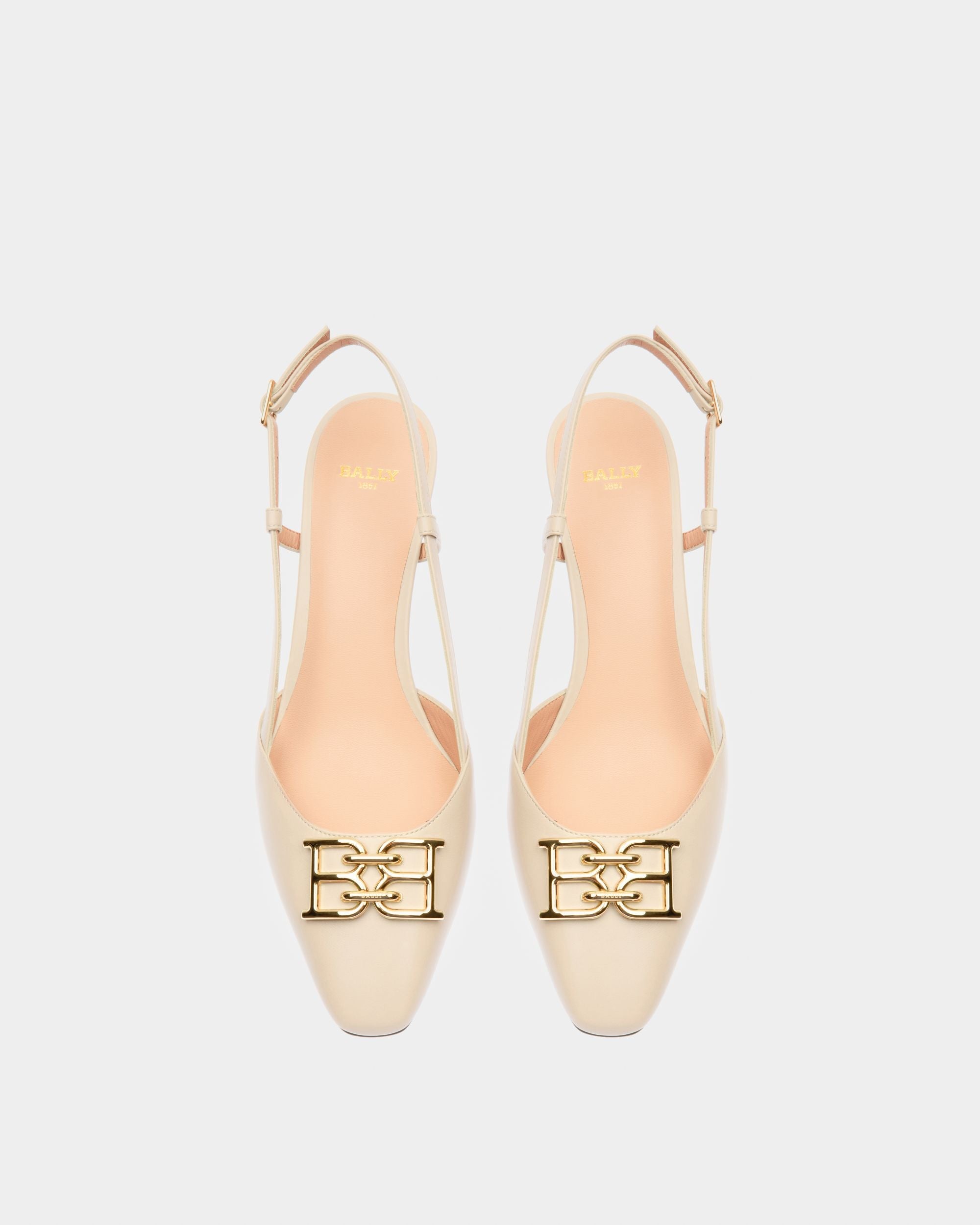 Bally Global - Eva Leather Pumps In Bone - White