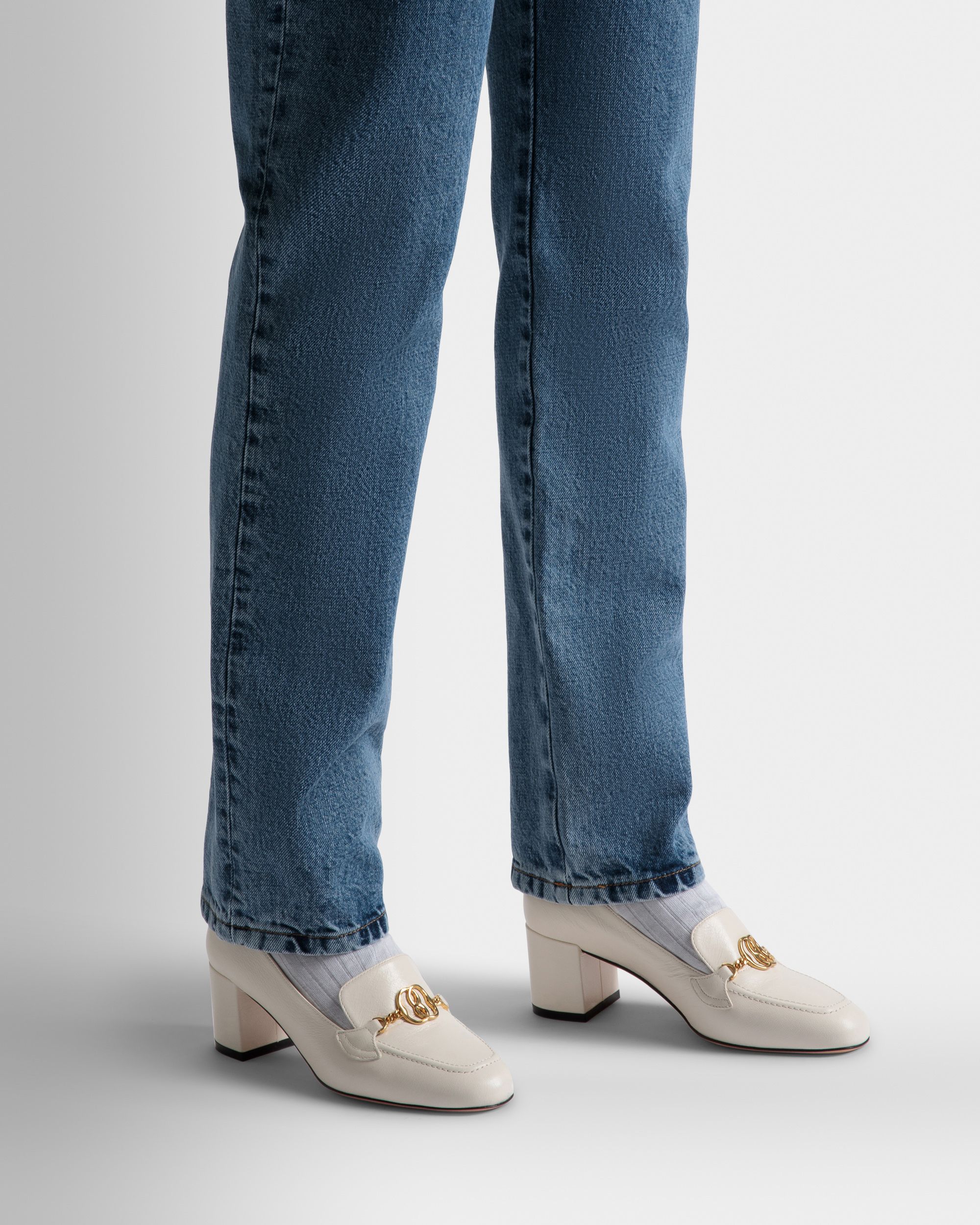 Bally Global - Obrien Pumps In Bone Leather - White