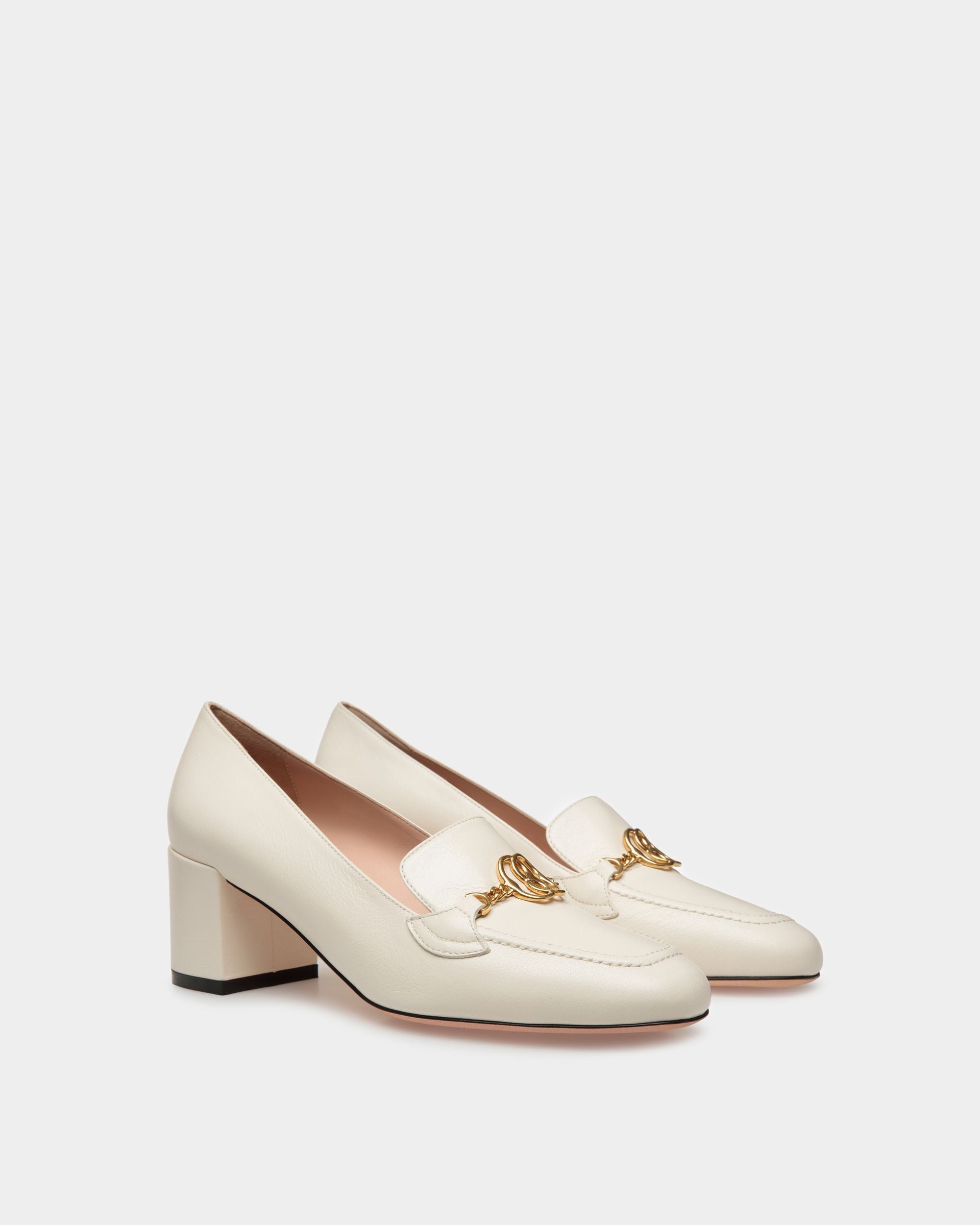 Bally Global - Obrien Pumps In Bone Leather - White
