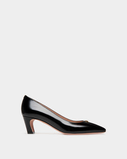 Sylt Pump In Black Brushed Leather