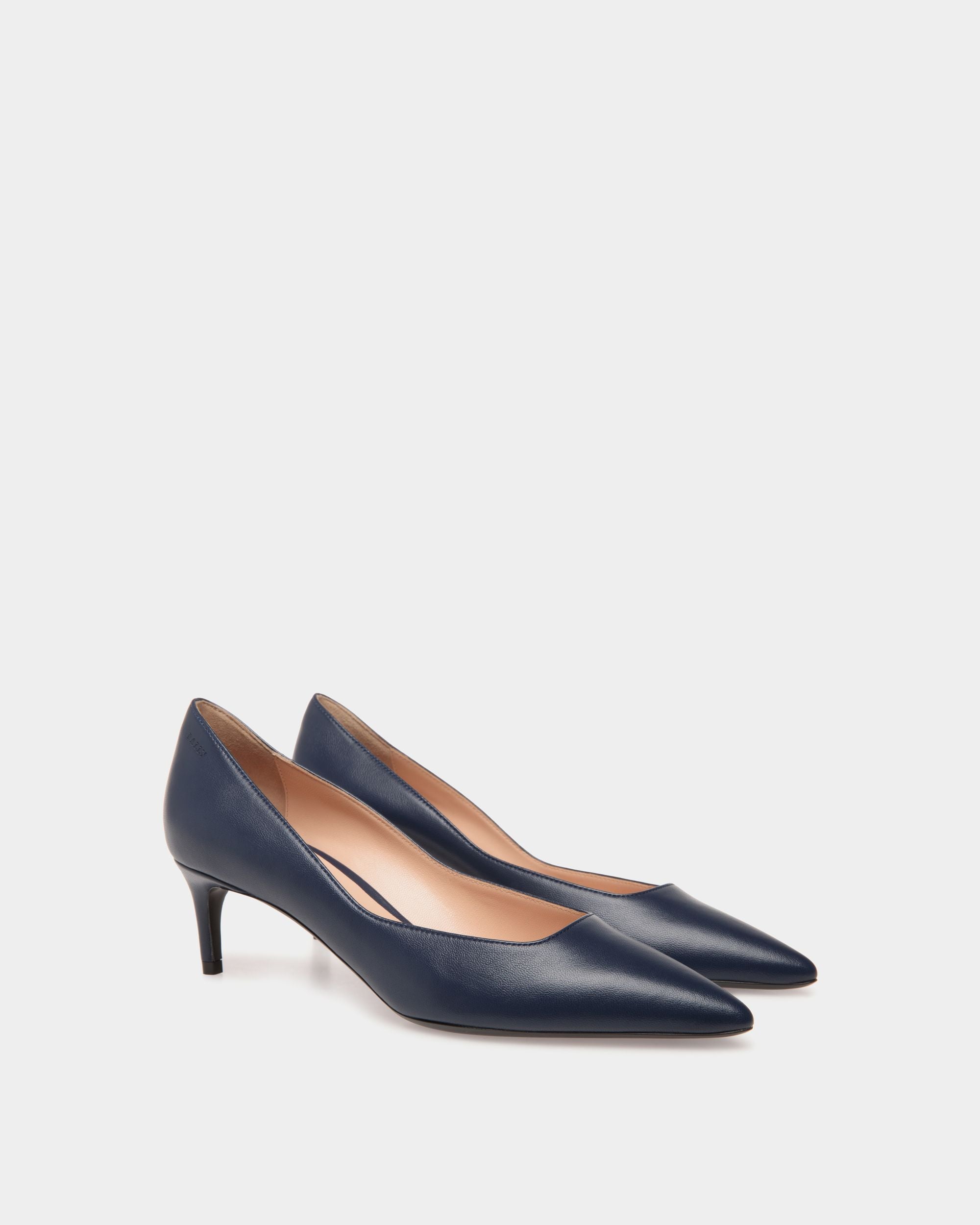 Bally Global - Pump in Bue Leather - Blue
