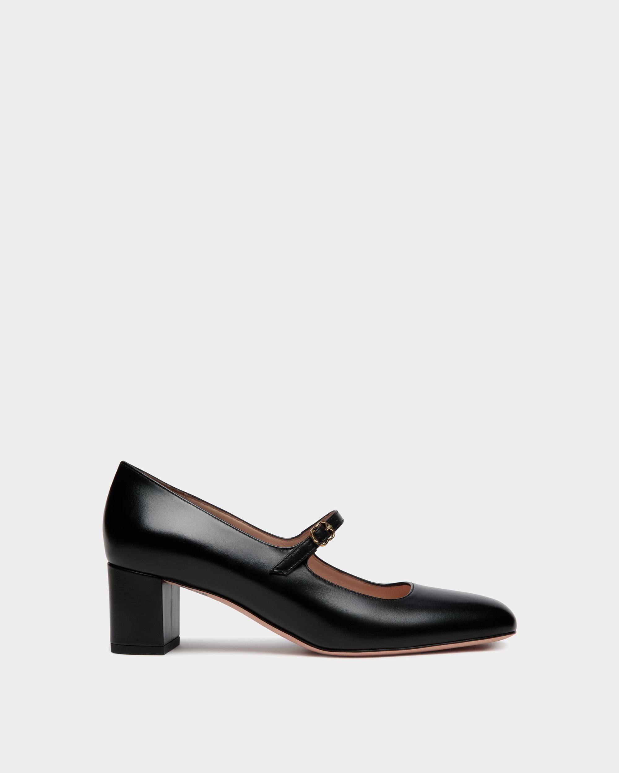 Bally Global - Ballyrina Mary-Jane Pump In Black Leather - Black