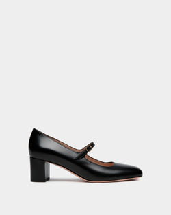 Zapato De Salón Estilo Merceditas Ballyrina De Piel Negra