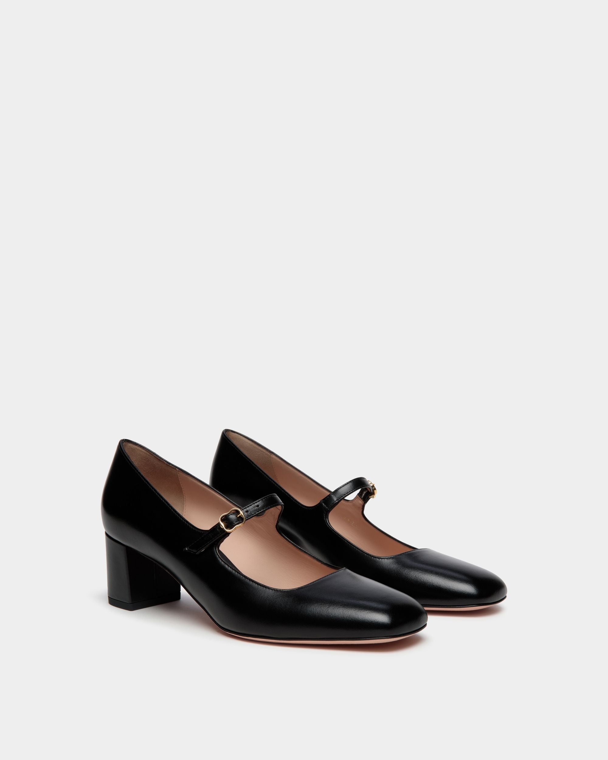 Bally Global - Ballyrina Mary-Jane Pump In Black Leather - Black