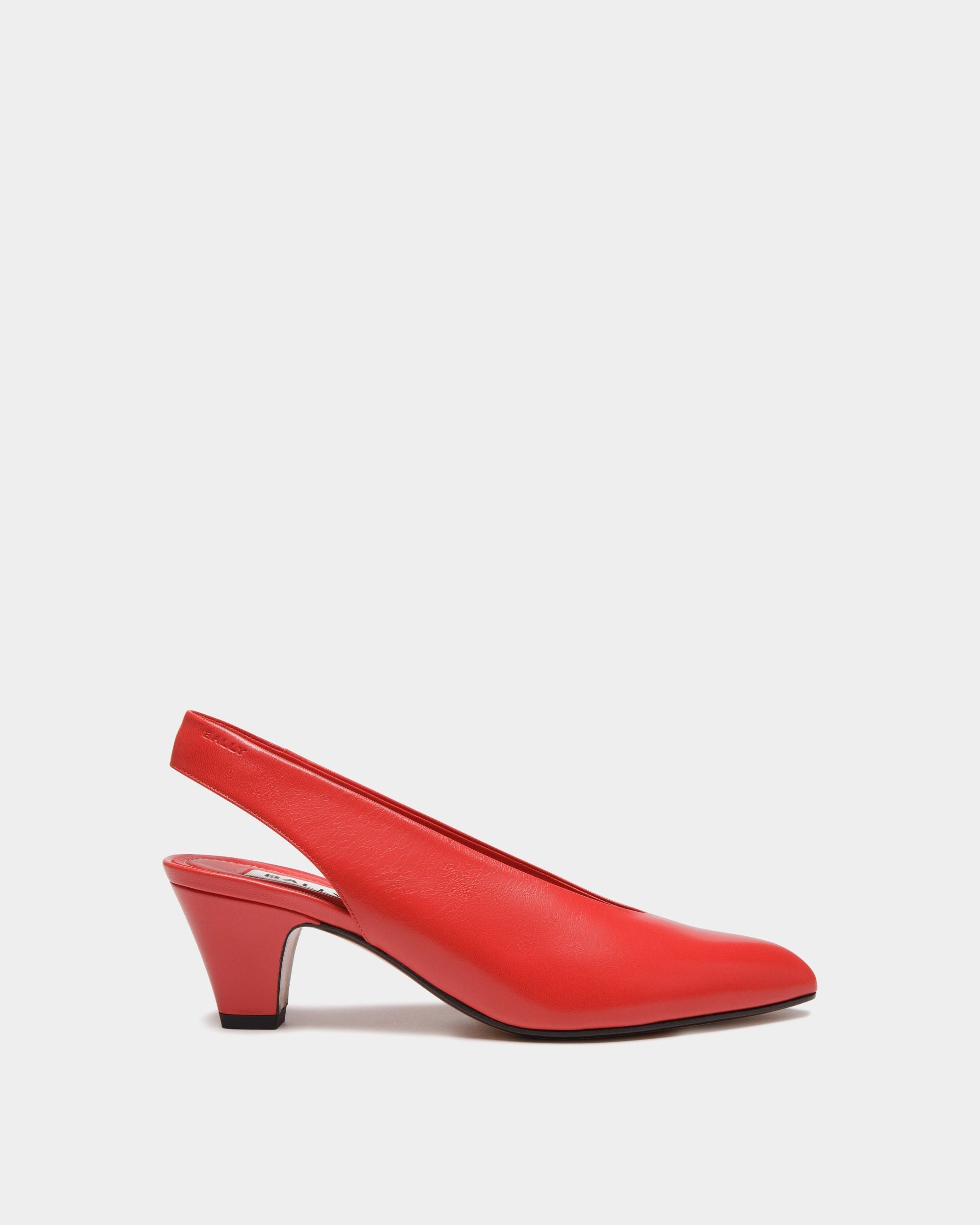 Bally Global - Alva Pump in Red Leather - Red