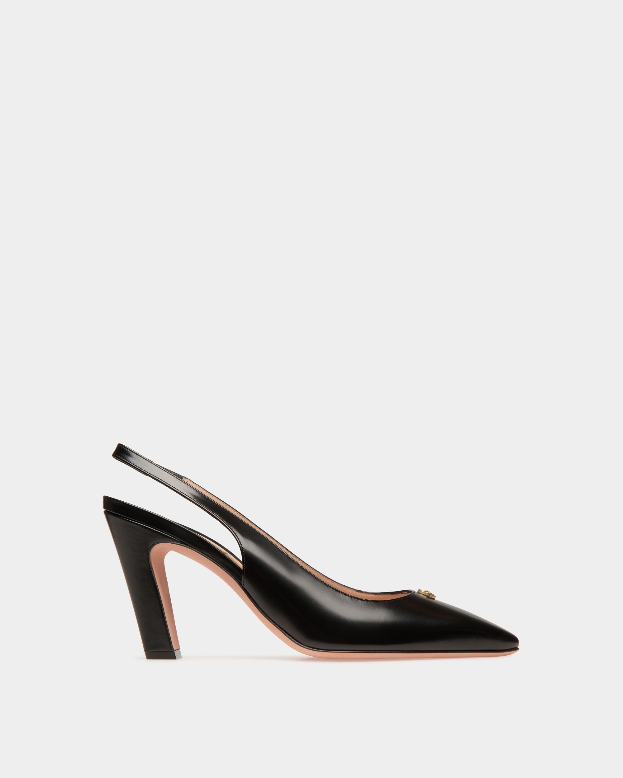 Bally Global - Escarpin Slingback Sylt En Cuir Noir - Noir