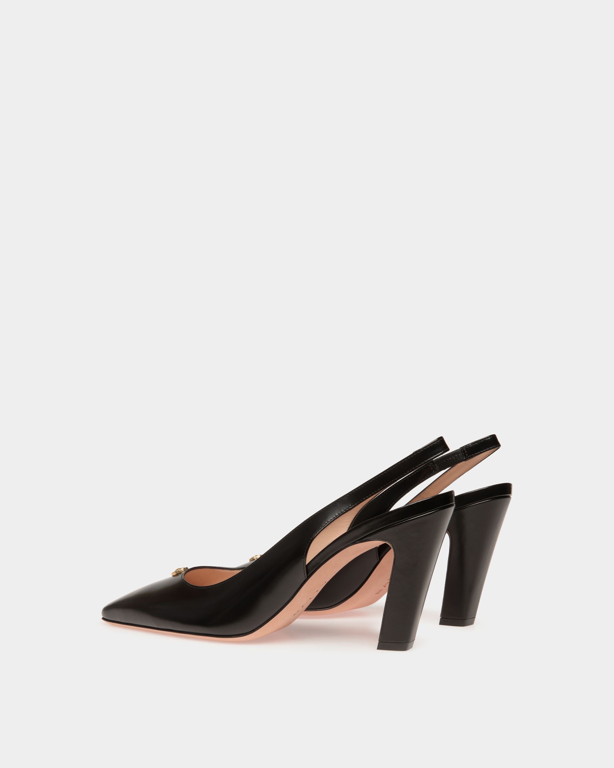 Bally Global - Sylt Slingback Pump In Black Leather - Black
