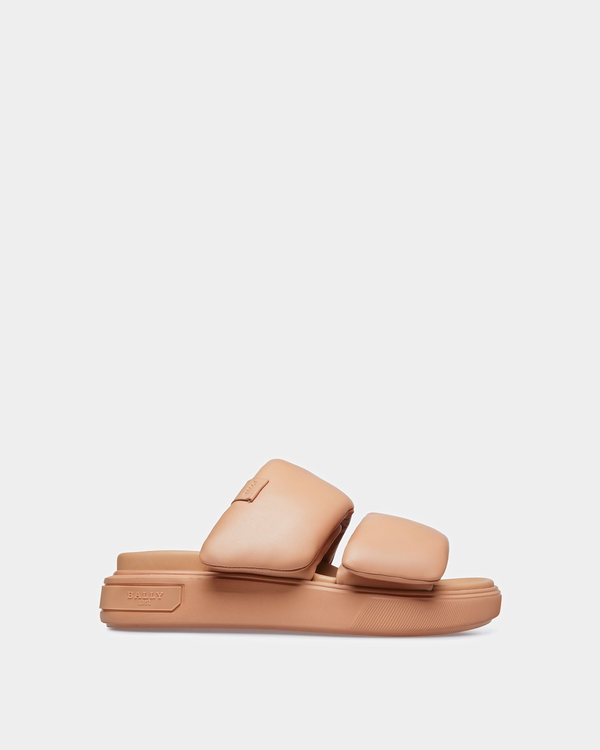 Bally Global - Joey-W Leather Sandals In Peach - Orange