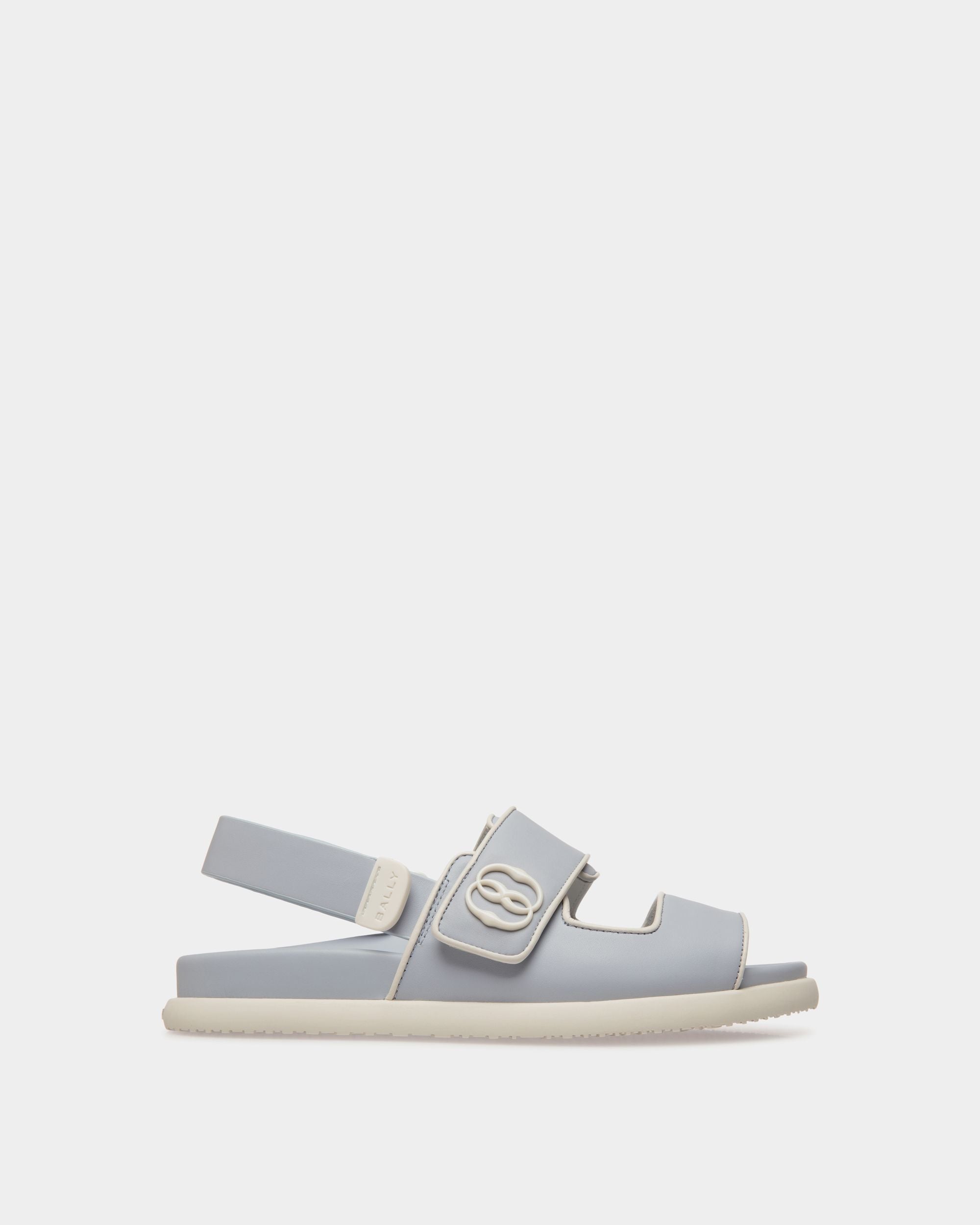 Bally Global - Newport Flat Sandal in Leather - Blue