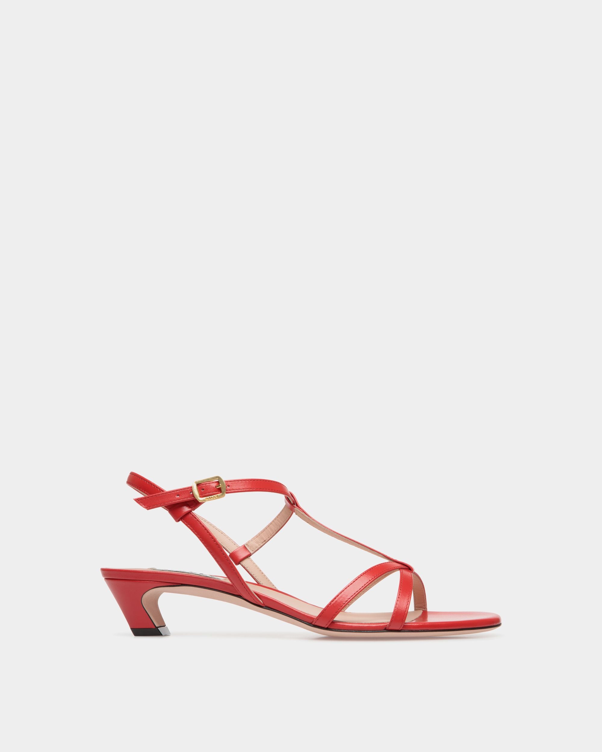 Bally Global - Sylt Sandal In Red Leather - Red