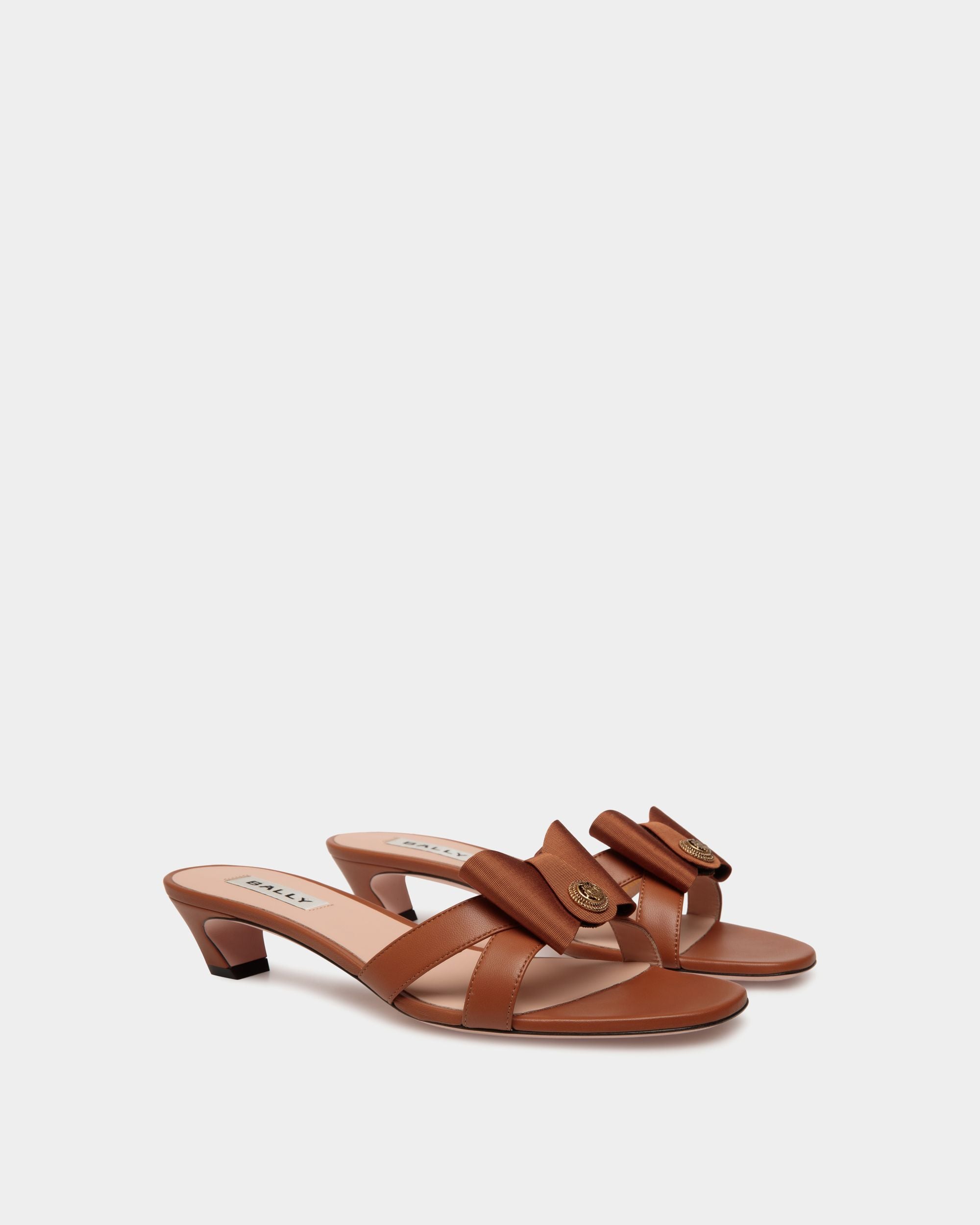 Bally Global - B-Bow Sandal in Brown Leather - Brown