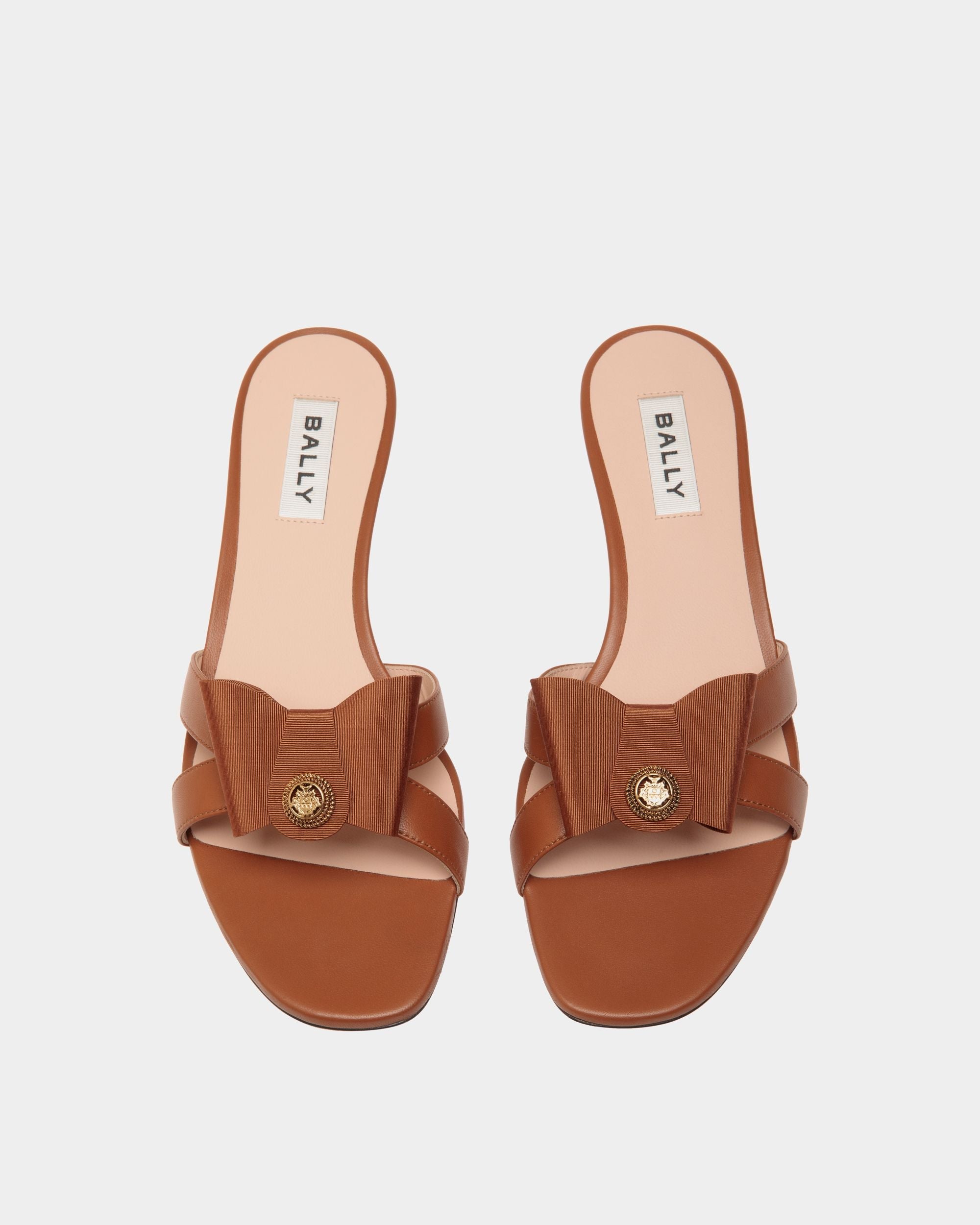 Bally Global - B-Bow Sandal in Brown Leather - Brown