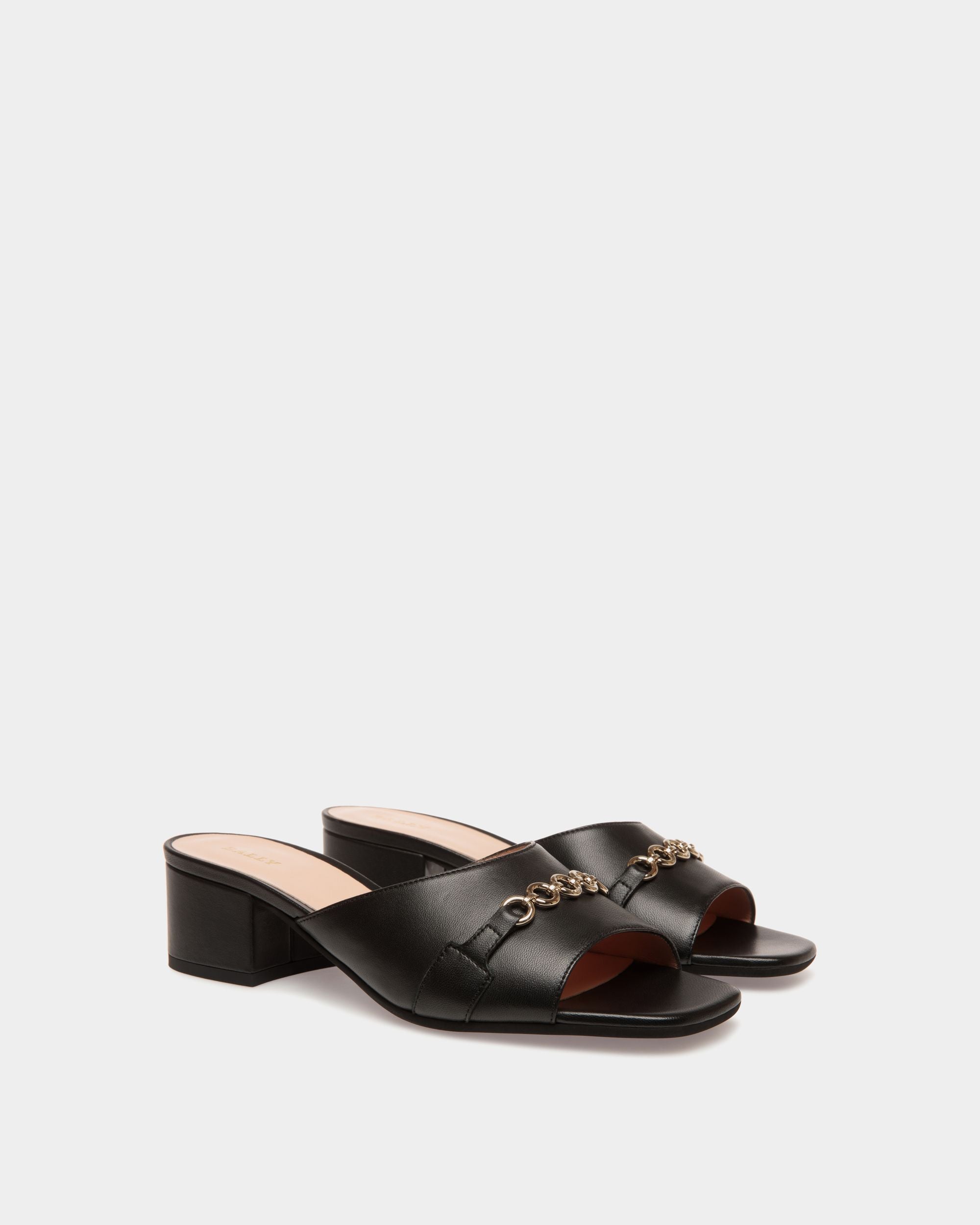 Bally Global - Sandals In Black Leather - Black