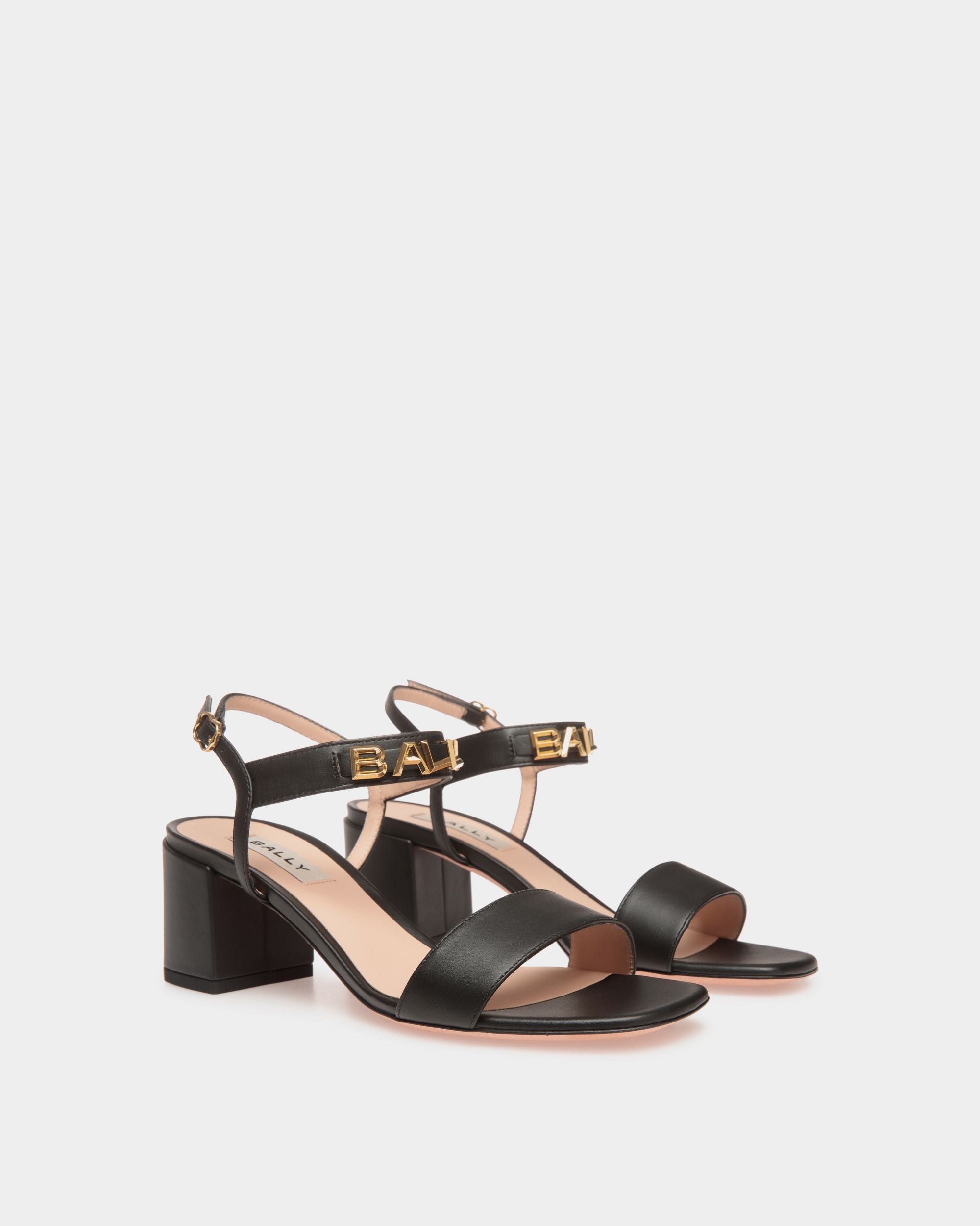 Bally Global - Bally Spell Heeled Sandal in Leather - Black