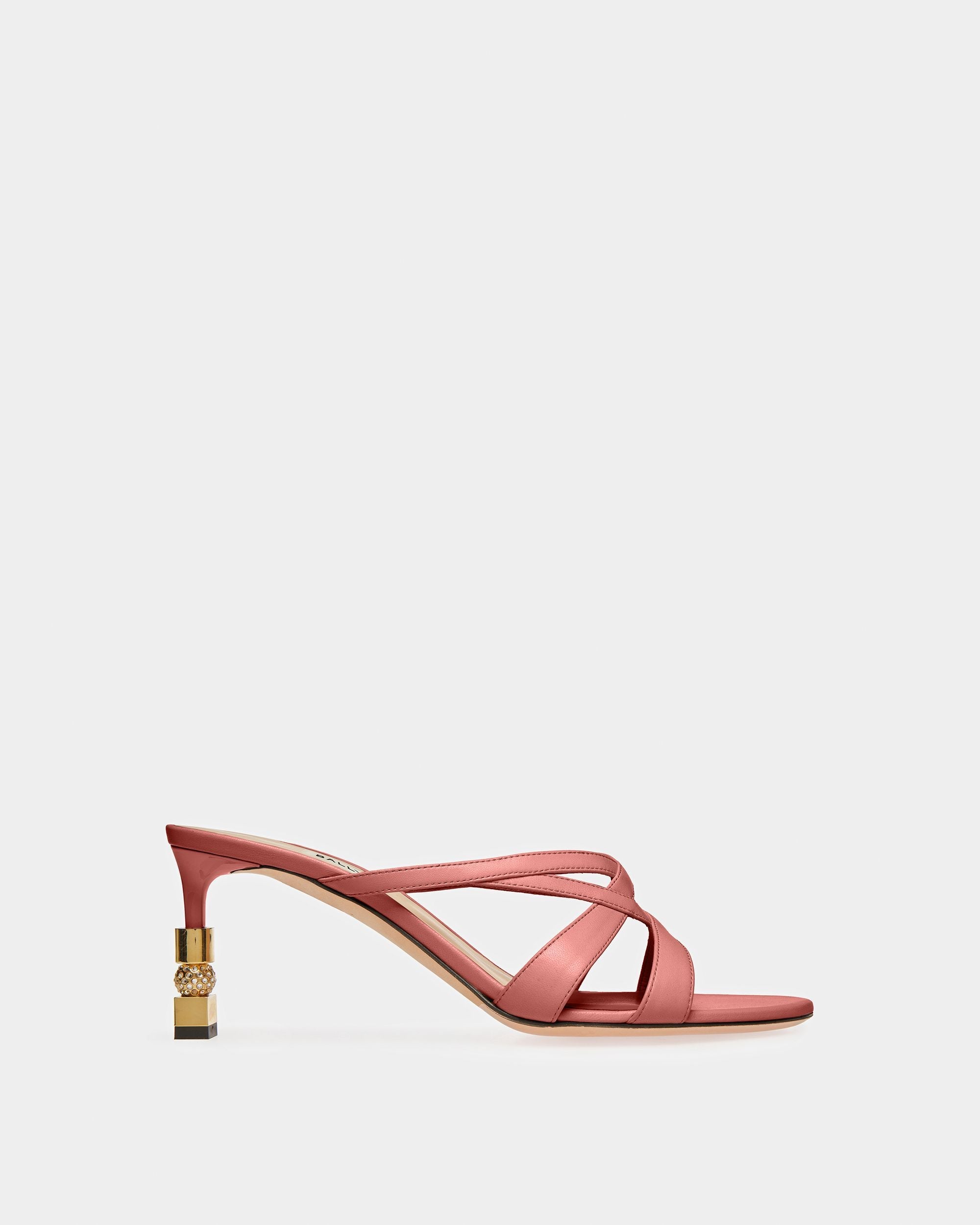 Bally Global - Sandalias Abiertas Block De Ante - Rosa