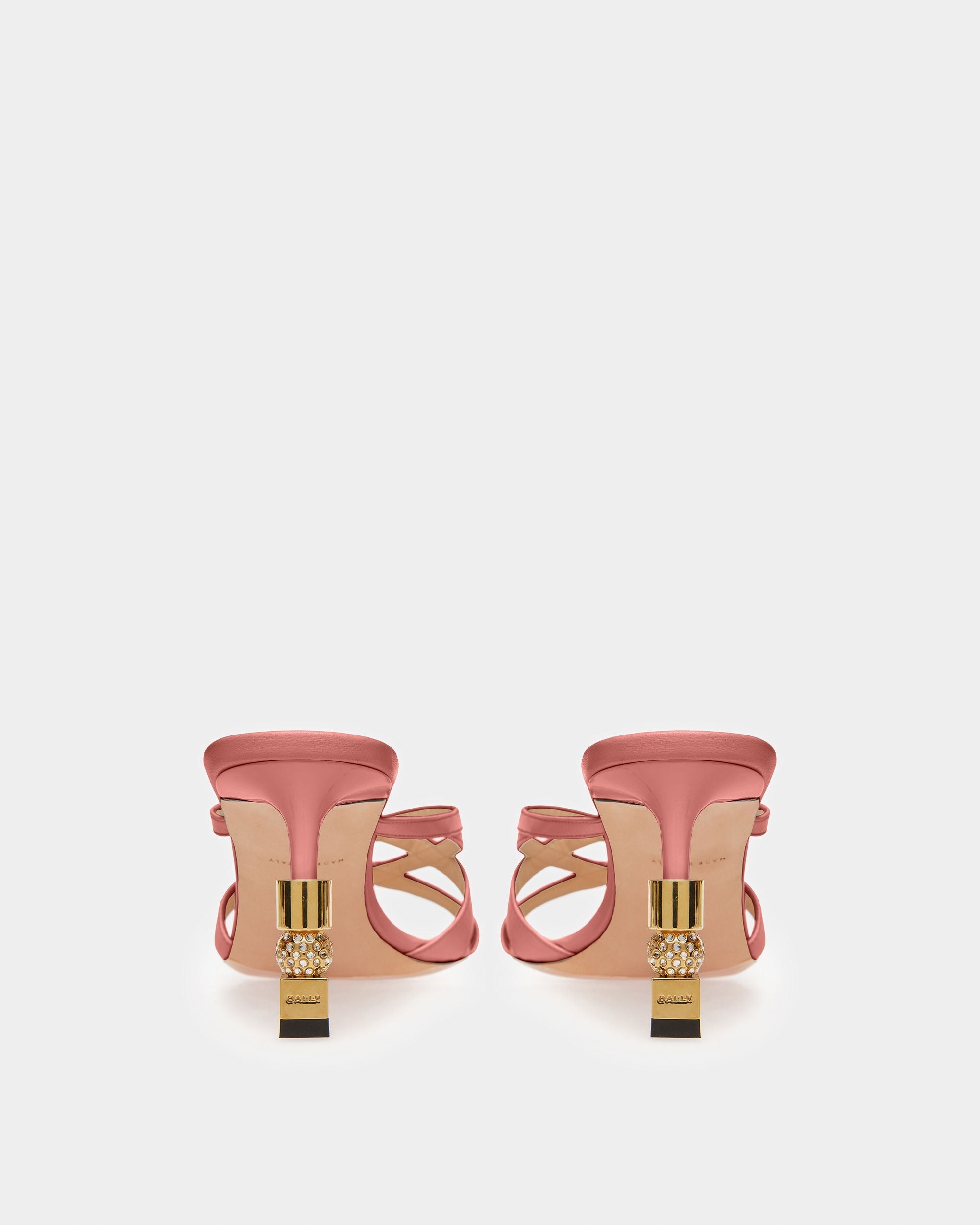 Bally Global - Sandalias Abiertas Block De Ante - Rosa