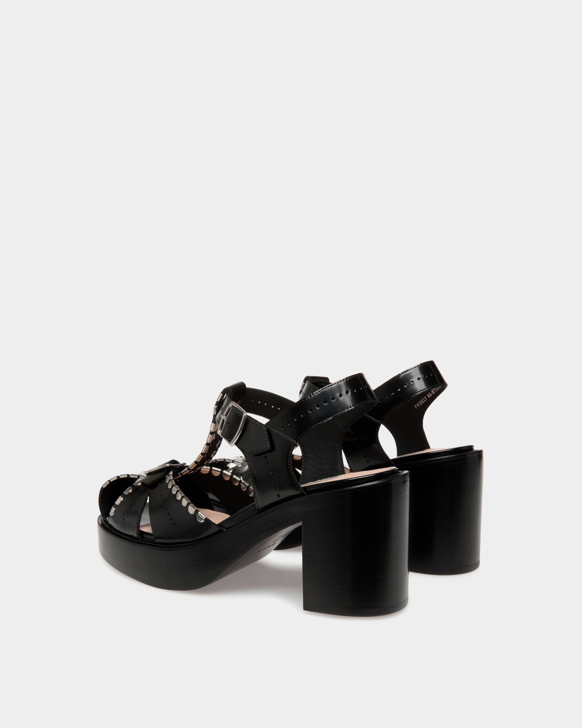 Bally Global - Peggy Gut Sandal in Black Leather - Black