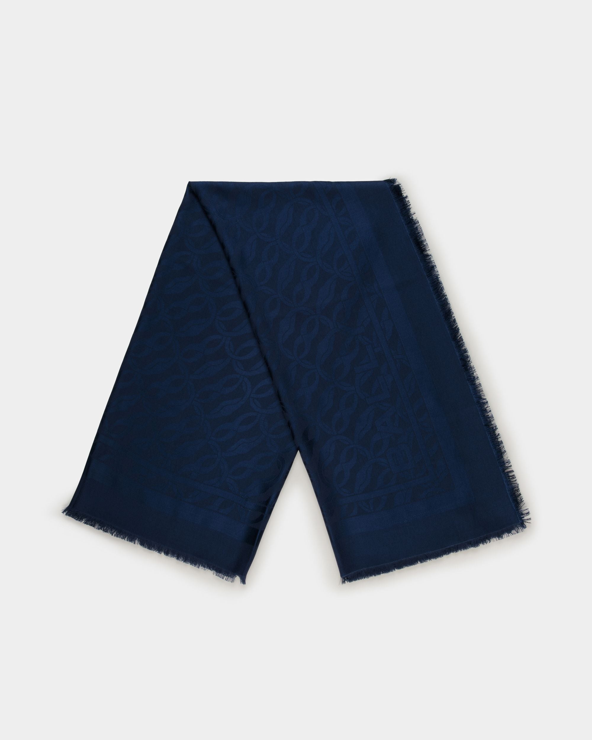 Bally Global - Scarf Scarf In Blue Silk - Blue