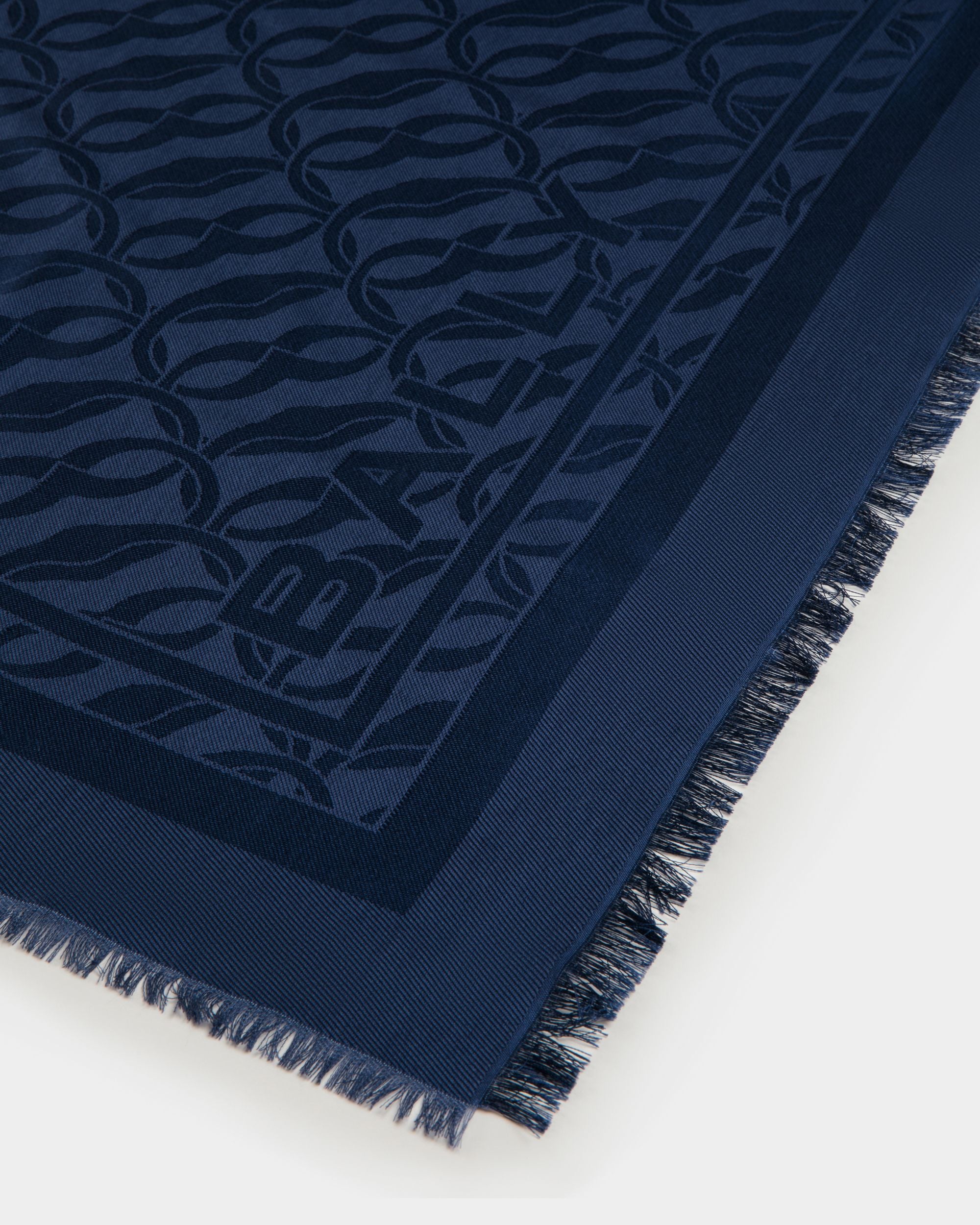Bally Global - Scarf Scarf In Blue Silk - Blue