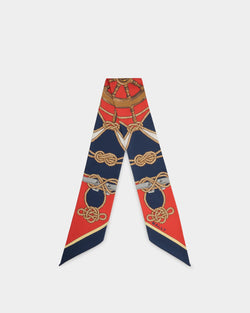 Neck Bow in Multicolor Silk