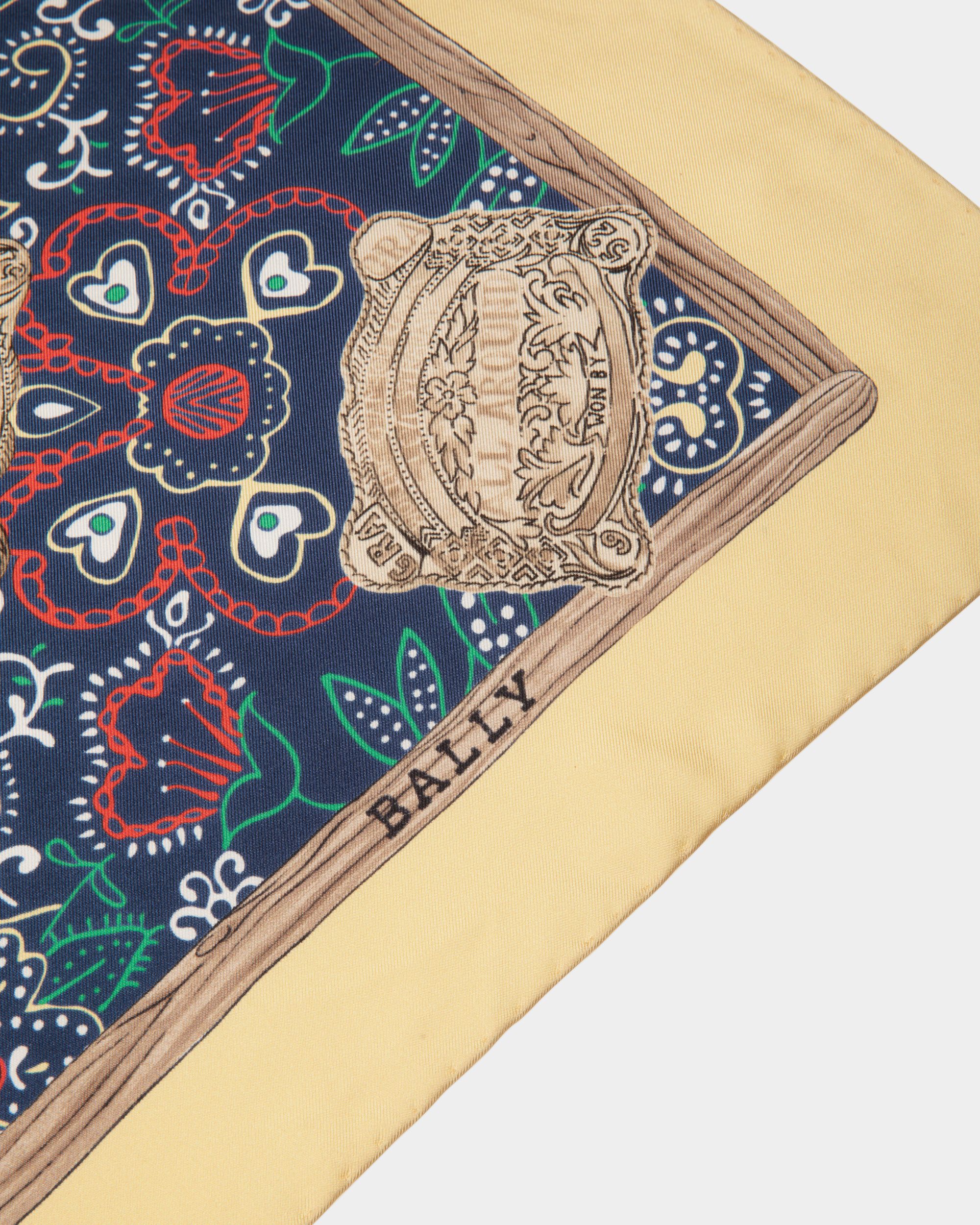Bally Global - Silk Scarf with a Multicolor Print - Multicolore