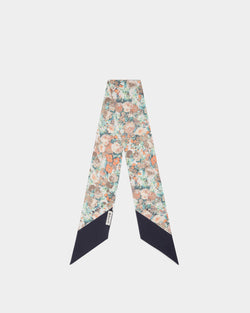 Foulard En Soie Multicolore Avec Imprimé Rosengarten