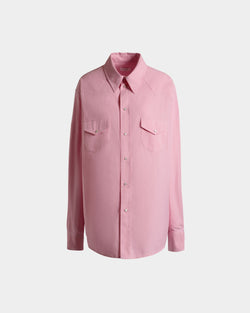 Chemisier Oversized En Coton Rose