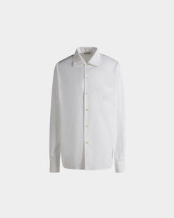 Long Sleeve Shirt In White Cotton