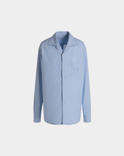 Long Sleeve Shirt In Light Blue Cotton
