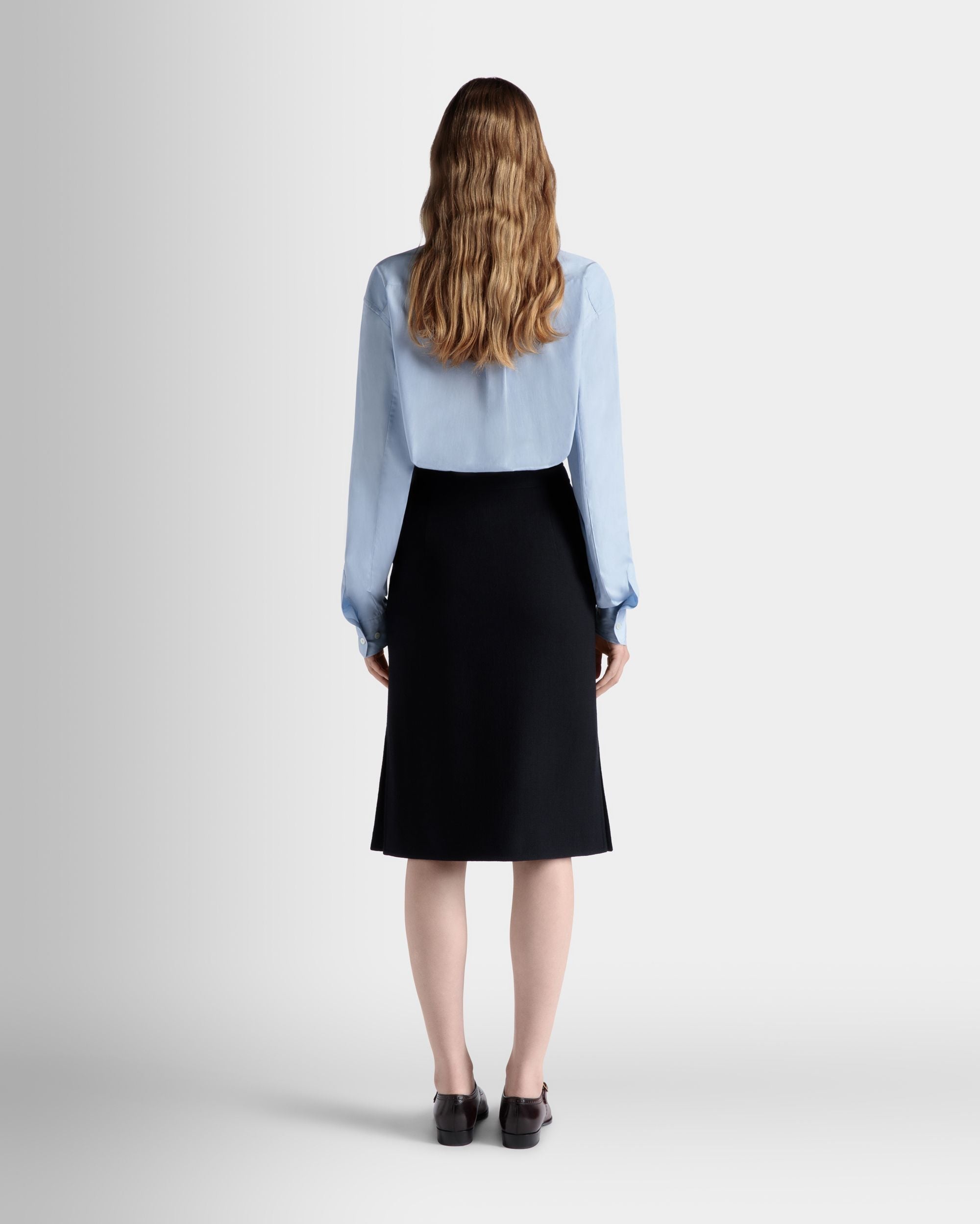 Bally Global - Long Sleeve Shirt In Light Blue Cotton - Bleu