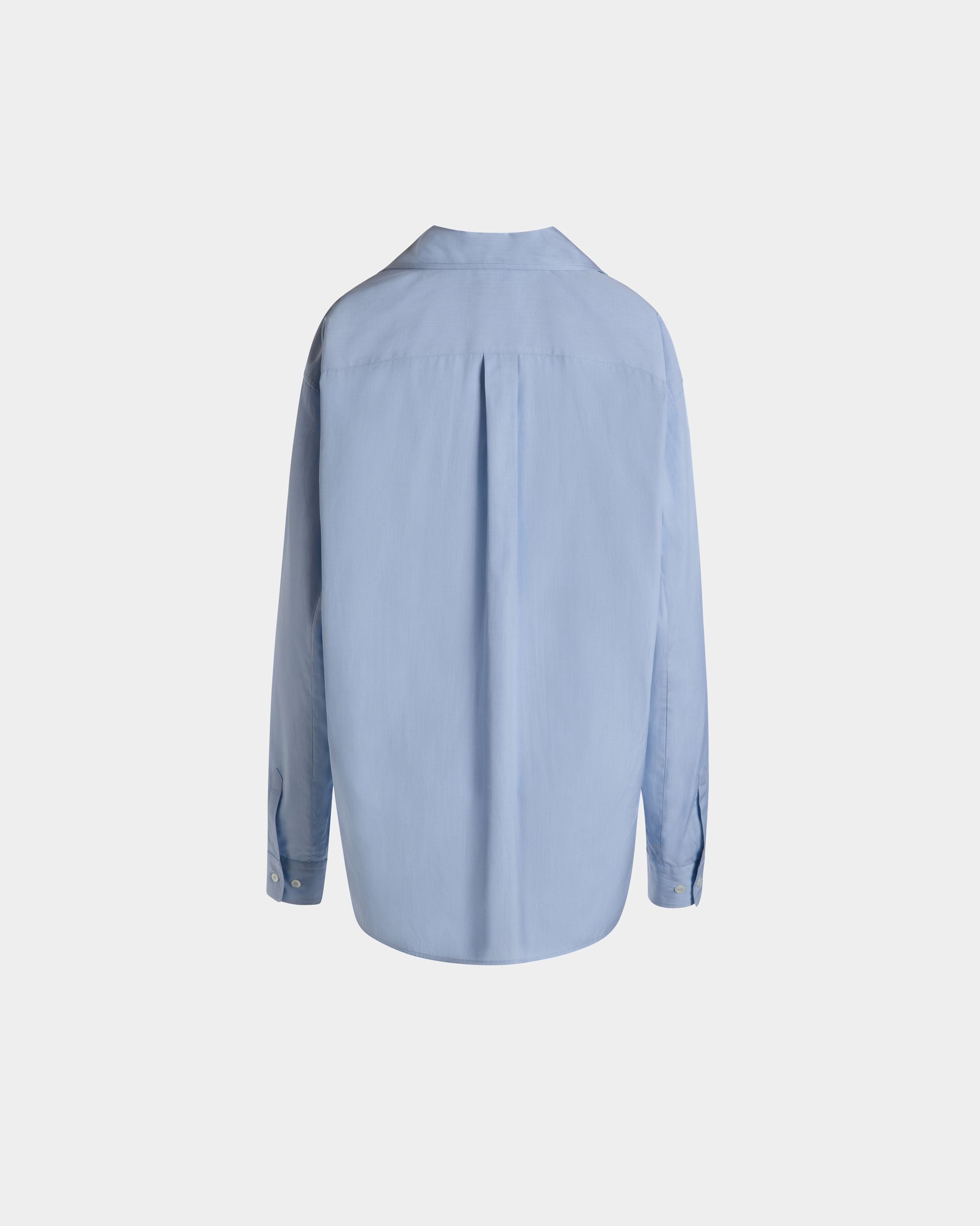 Bally Global - Long Sleeve Shirt In Light Blue Cotton - Bleu