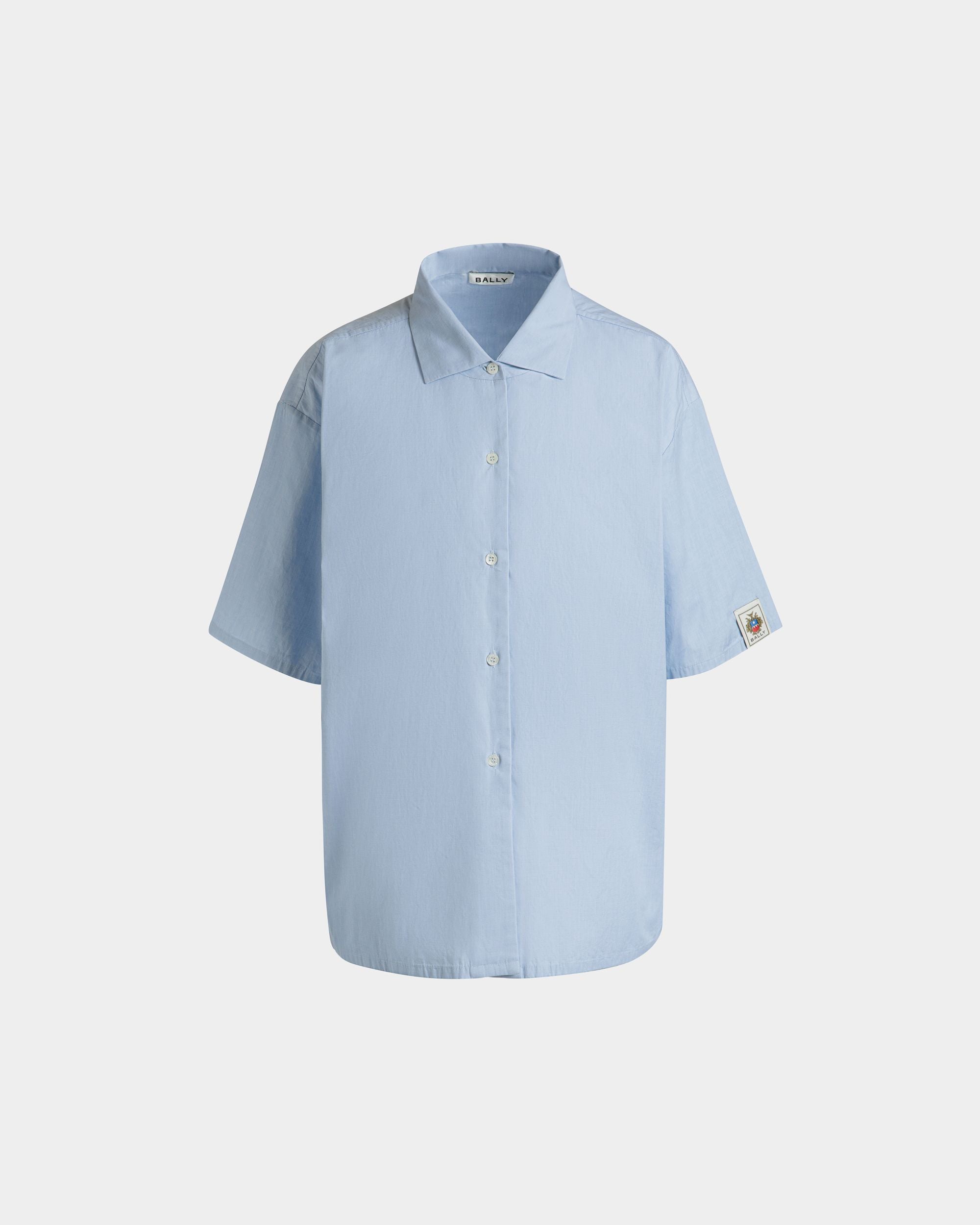 Bally Global - Chemise Oversize En Coton Light Blue - Bleu