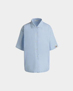 Chemise Oversize En Coton Light Blue