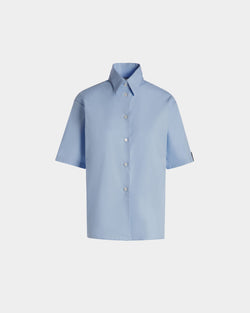 Shirt In Light Blue Cotton