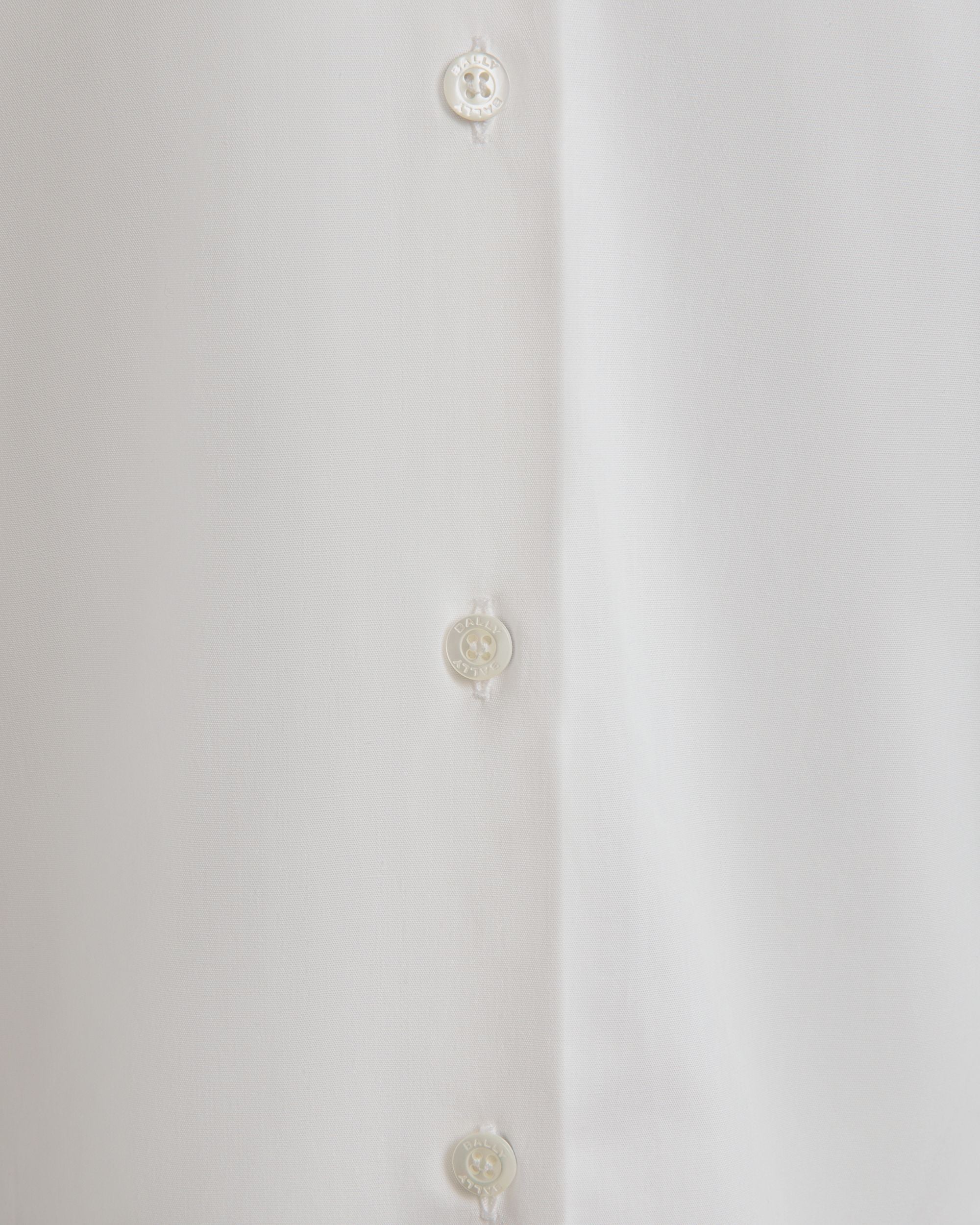 Bally Global - Long Sleeve Shirt in White Cotton - White
