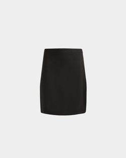 Mini Skirt in Black Wool
