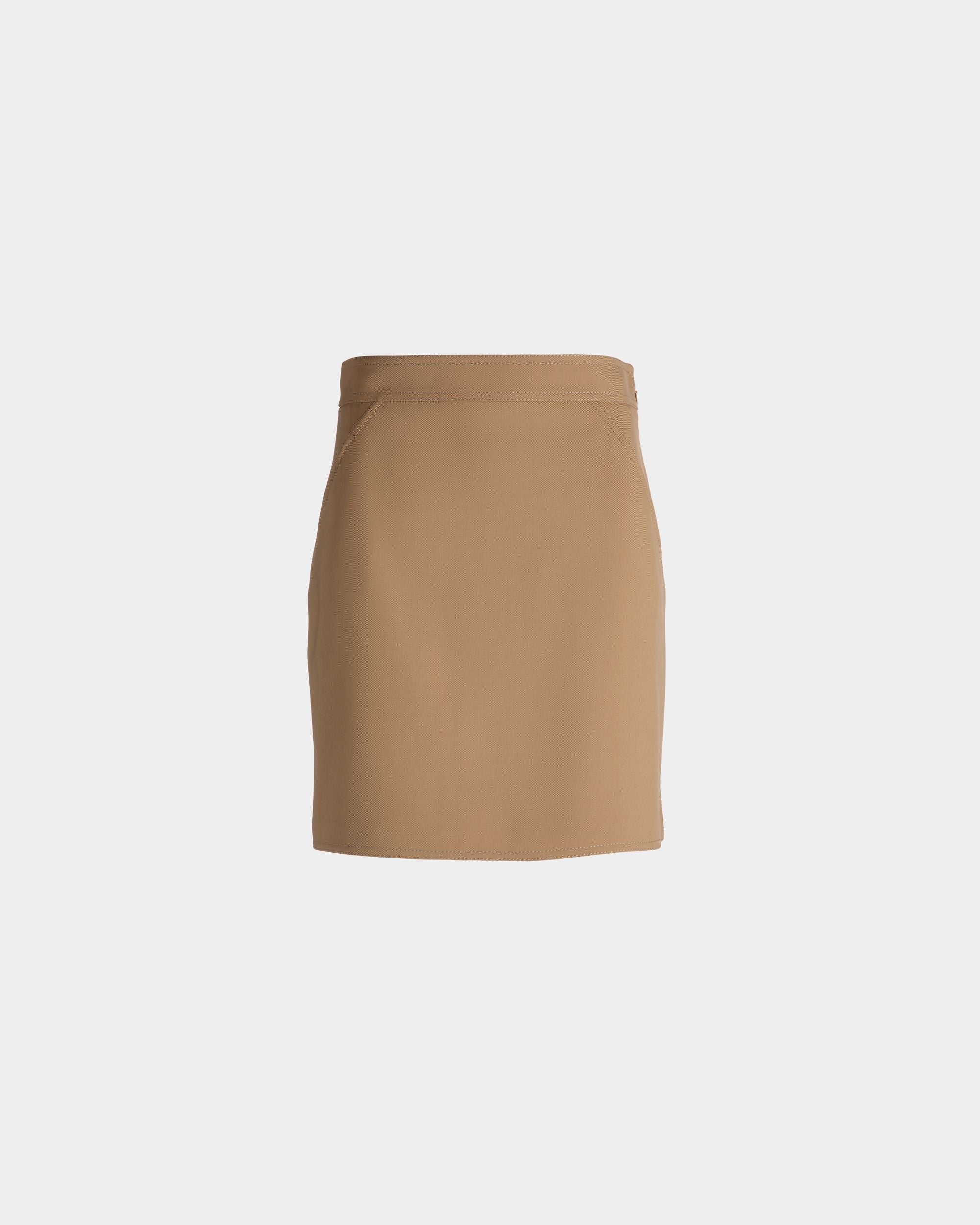 Bally Global - Skirts Skirt In Brown Mix Wool And Poly - Brown
