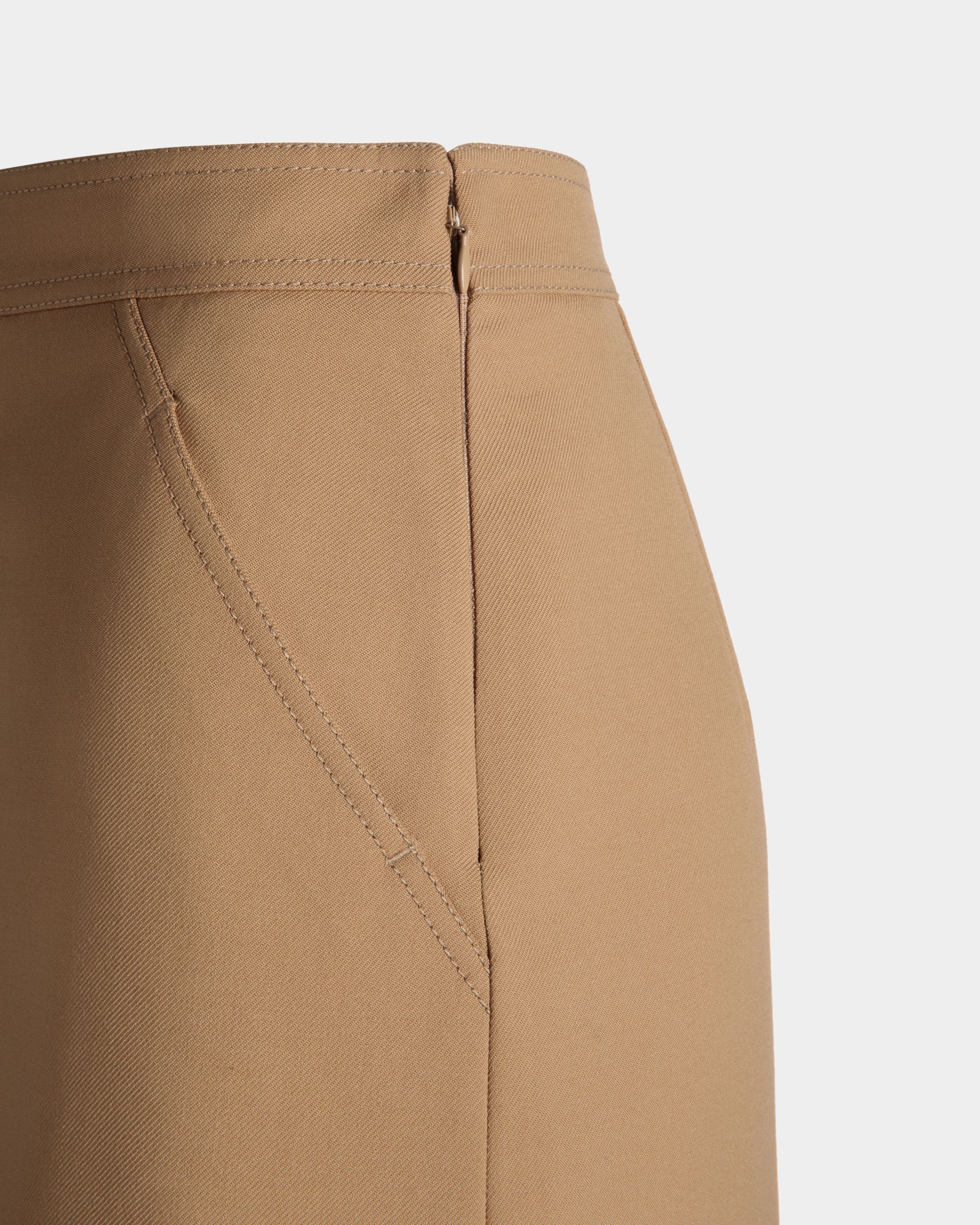 Bally Global - Skirts Skirt In Brown Mix Wool And Poly - Brown