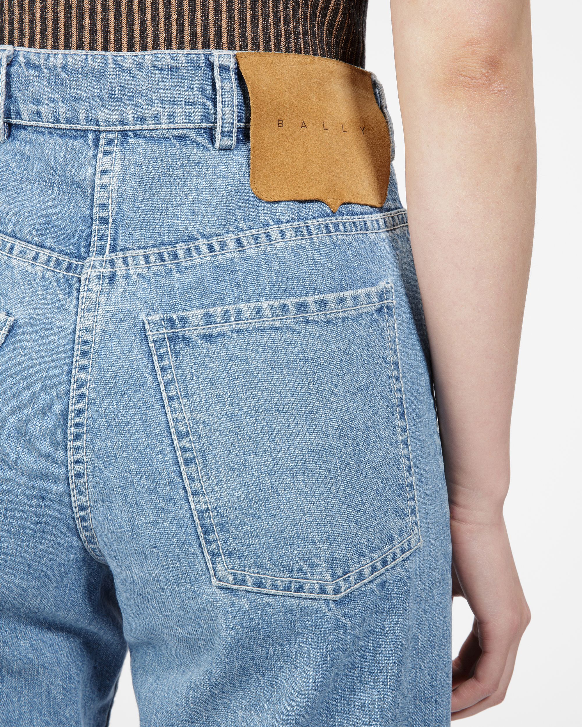 Bally Global - Denim Trousers In Light Blue - Azul