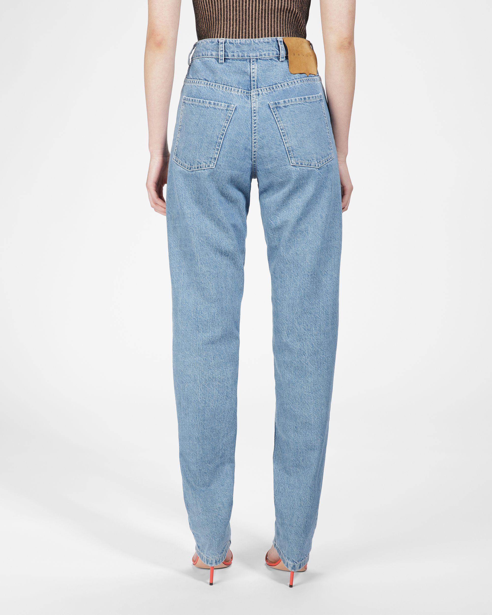 Bally Global - Denim Trousers In Light Blue - Azul