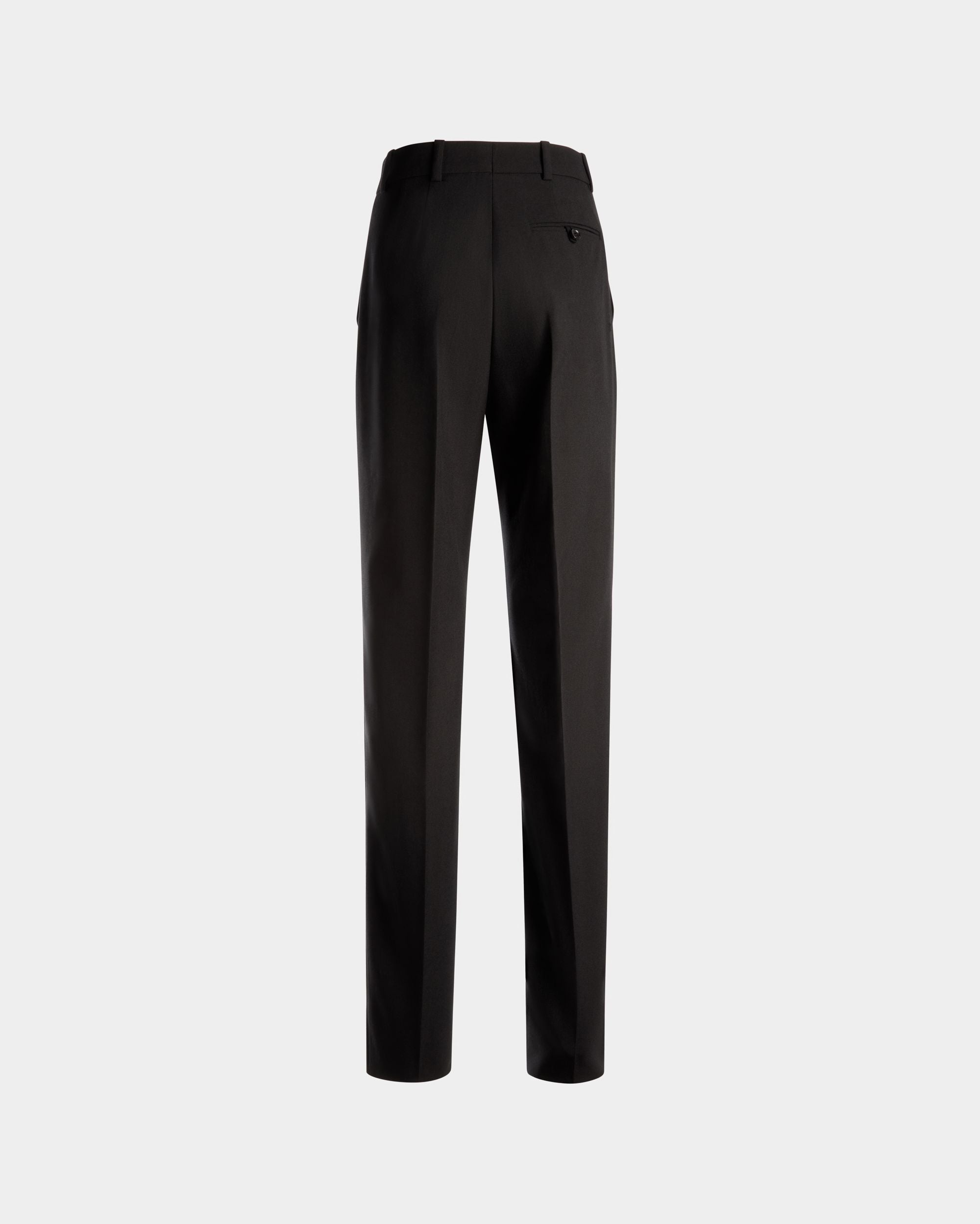 Bally Global - Straight Fit Pants in Black Wool - Black