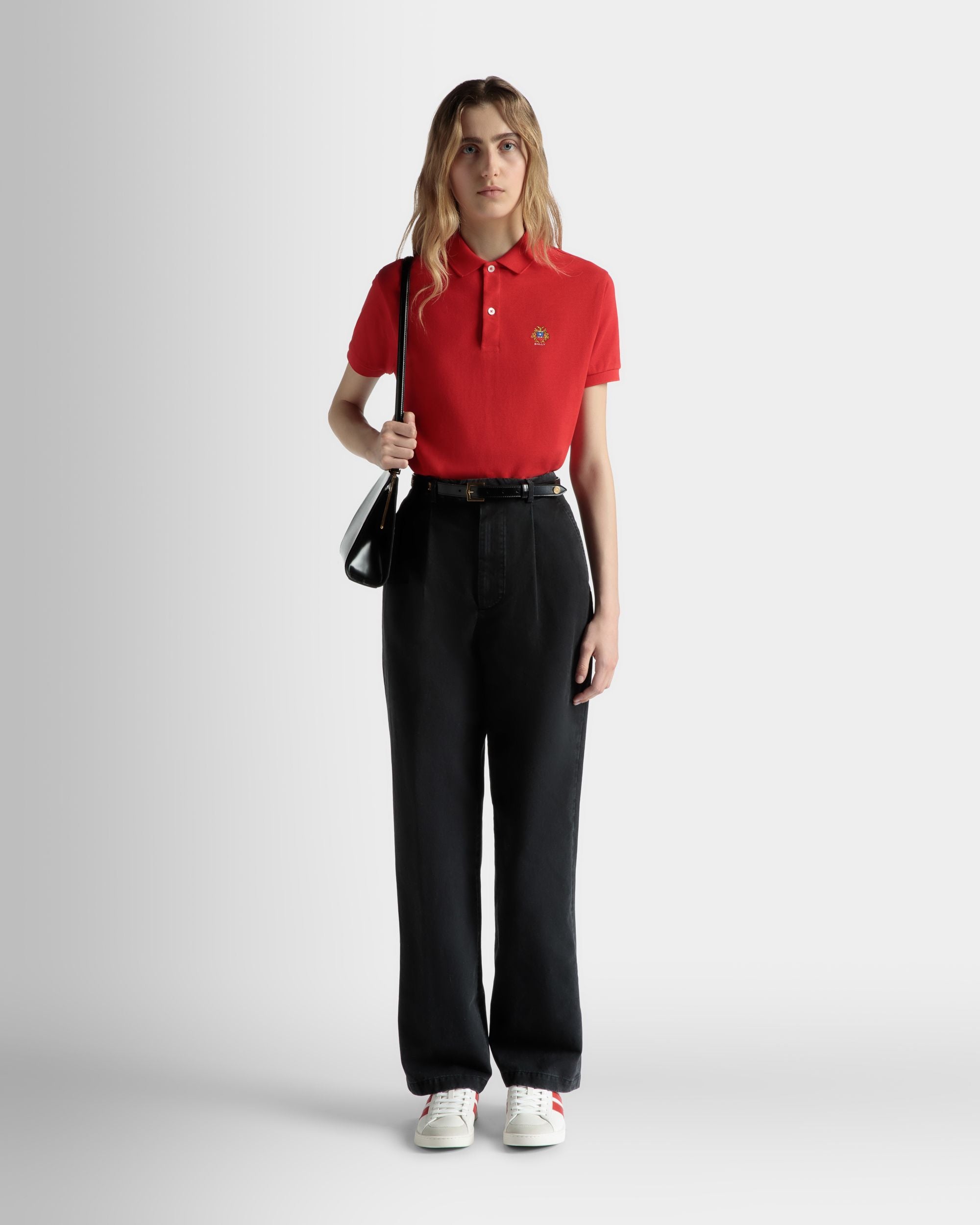 Bally Global - Pantalon À Pinces En Coton Lavé Noir - Noir