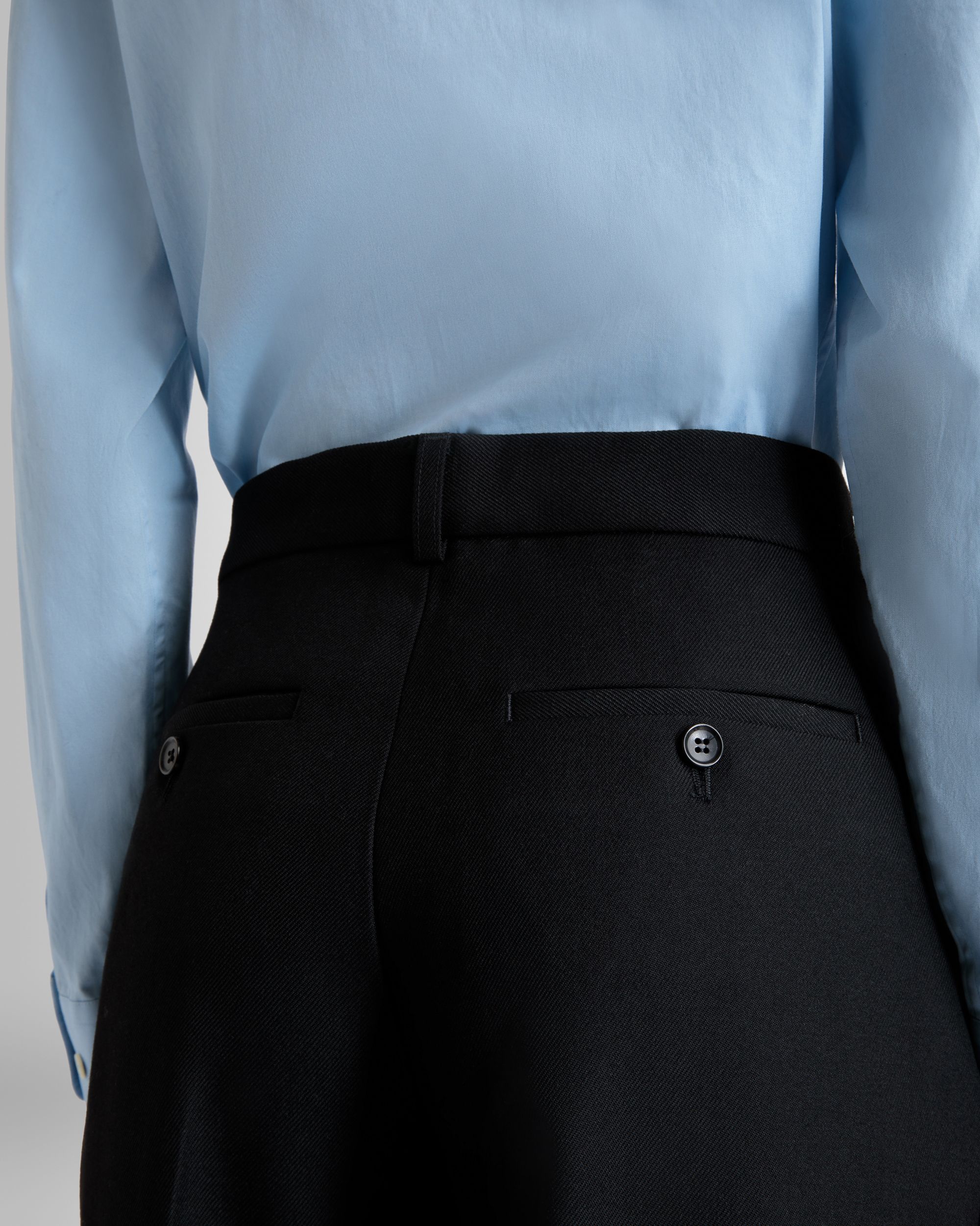 Bally Global - Flared Pants In Black Wool - Black