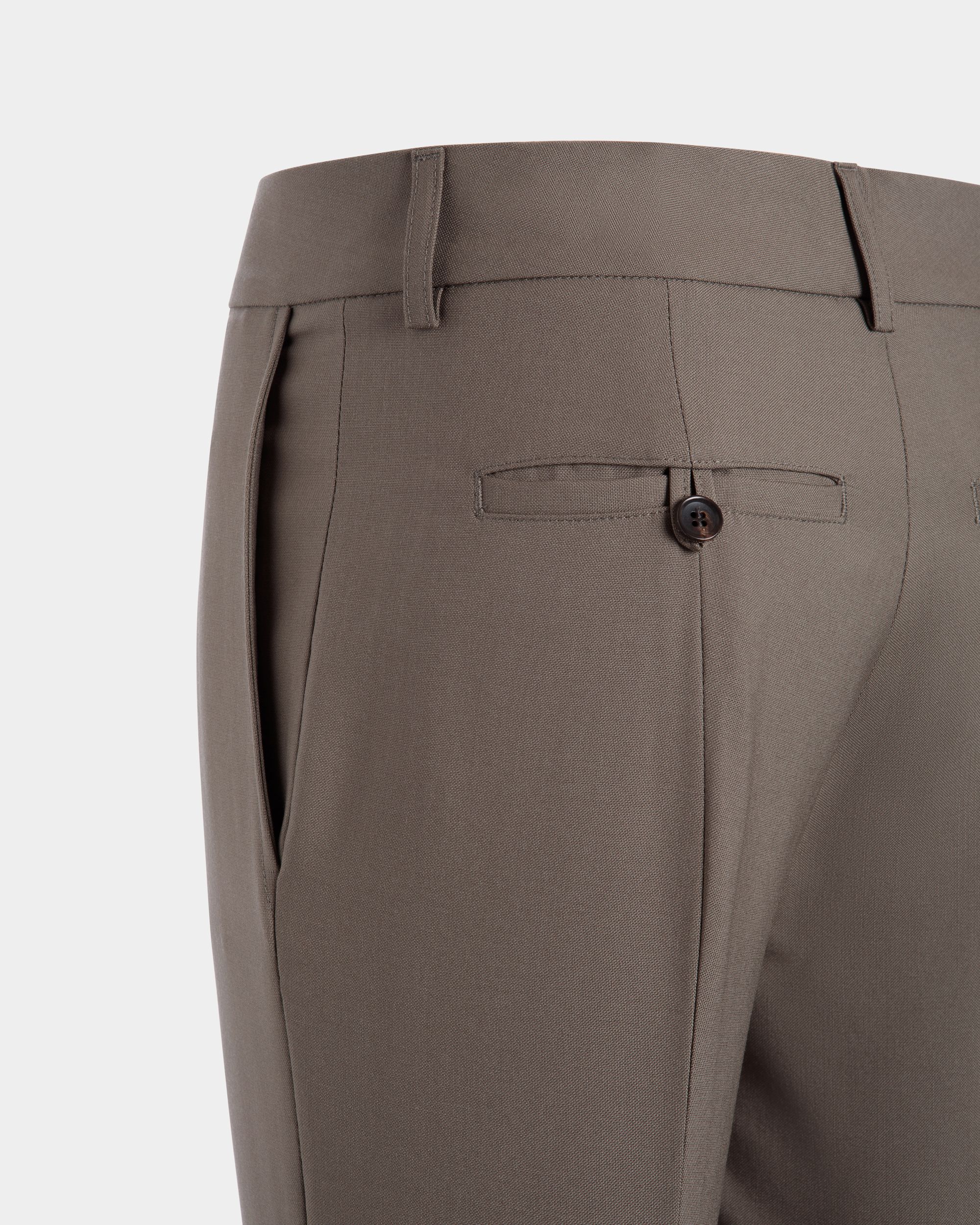 Bally Global - Trousers In Brown Wool - Brown