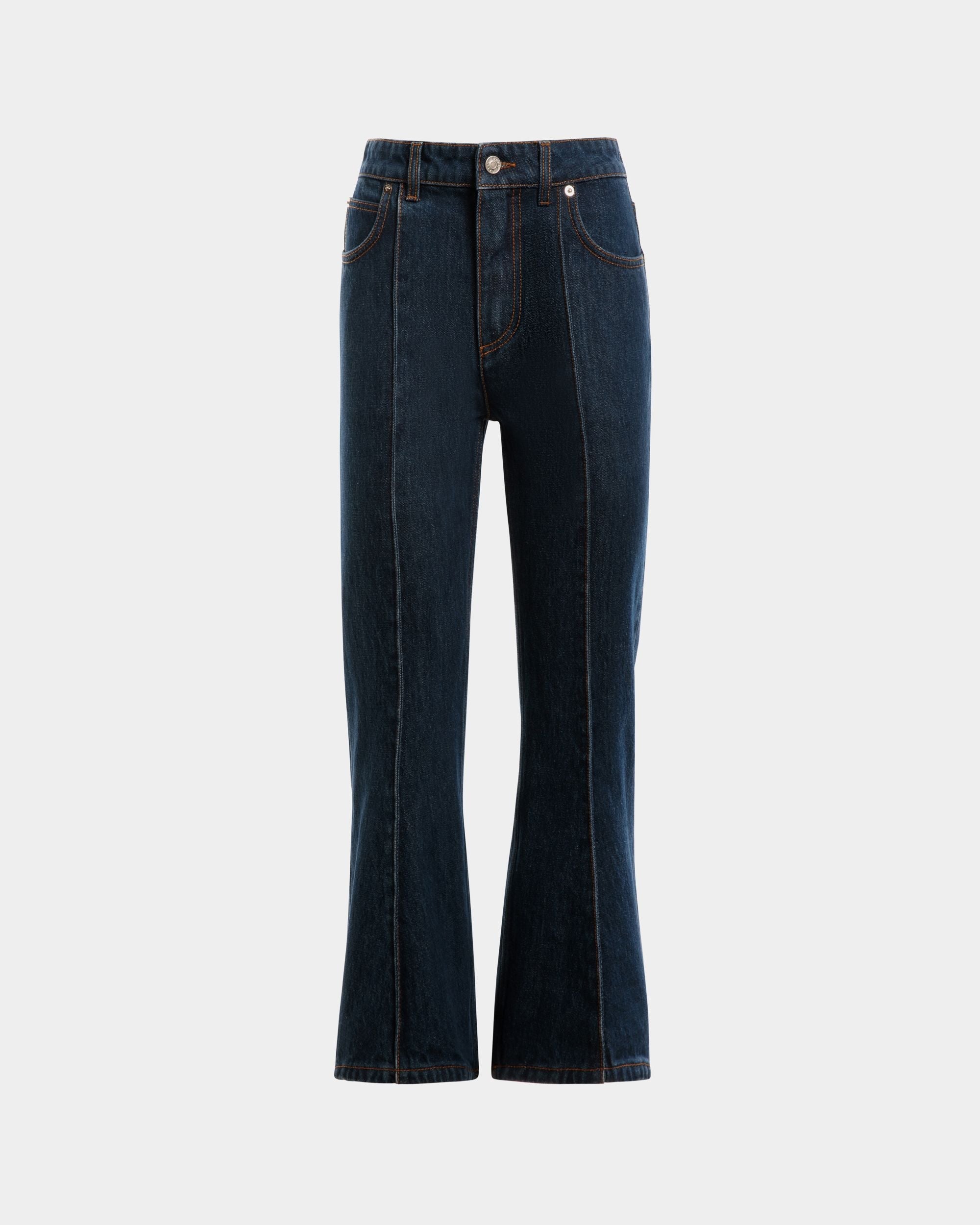 Bally Global - Denim Pants in Navy Blue Cotton - Blue