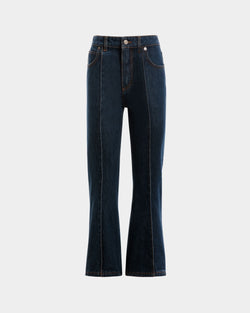 Denim Pants in Navy Blue Cotton