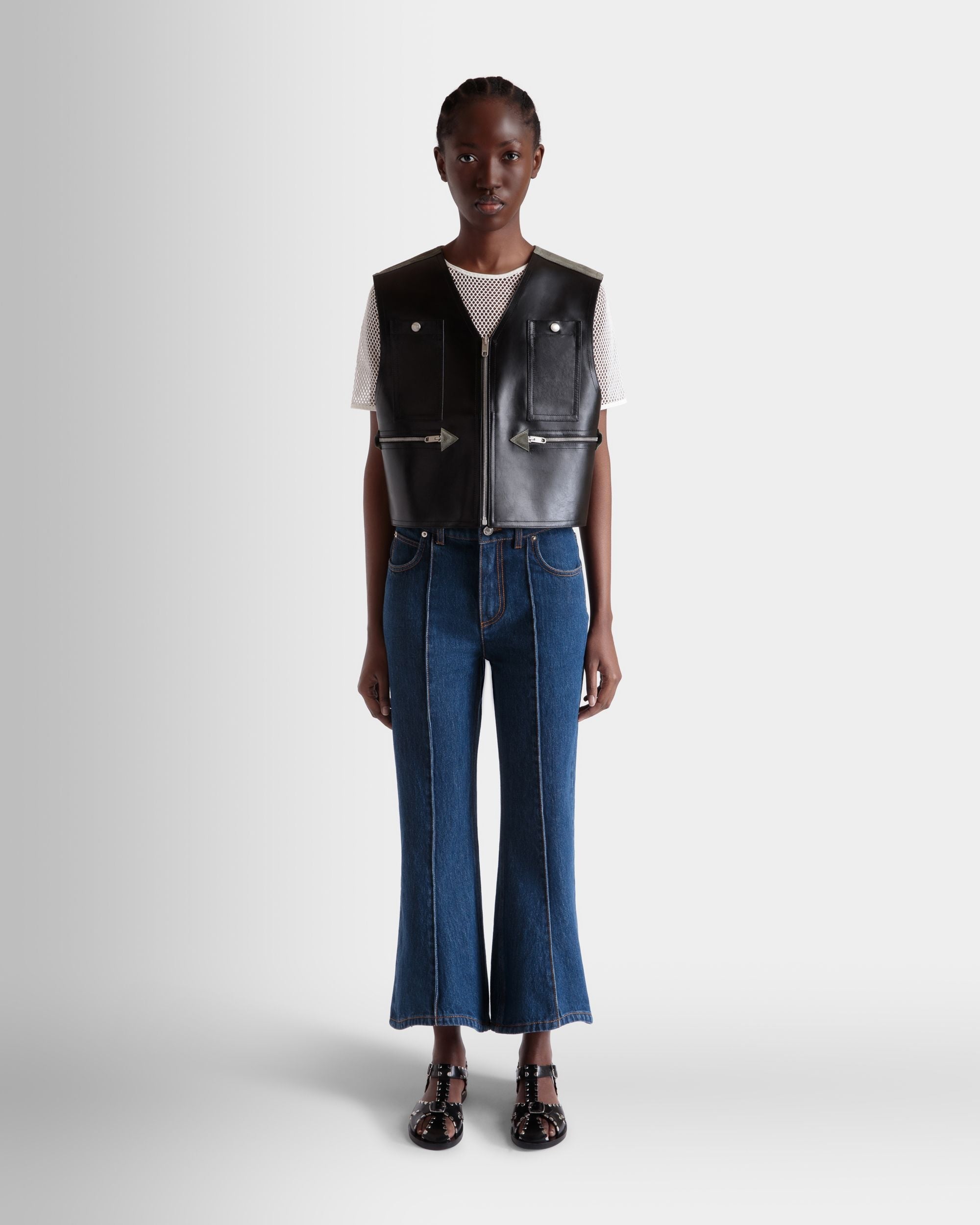 Bally Global - Denim Pants in Navy Blue Cotton - Blue